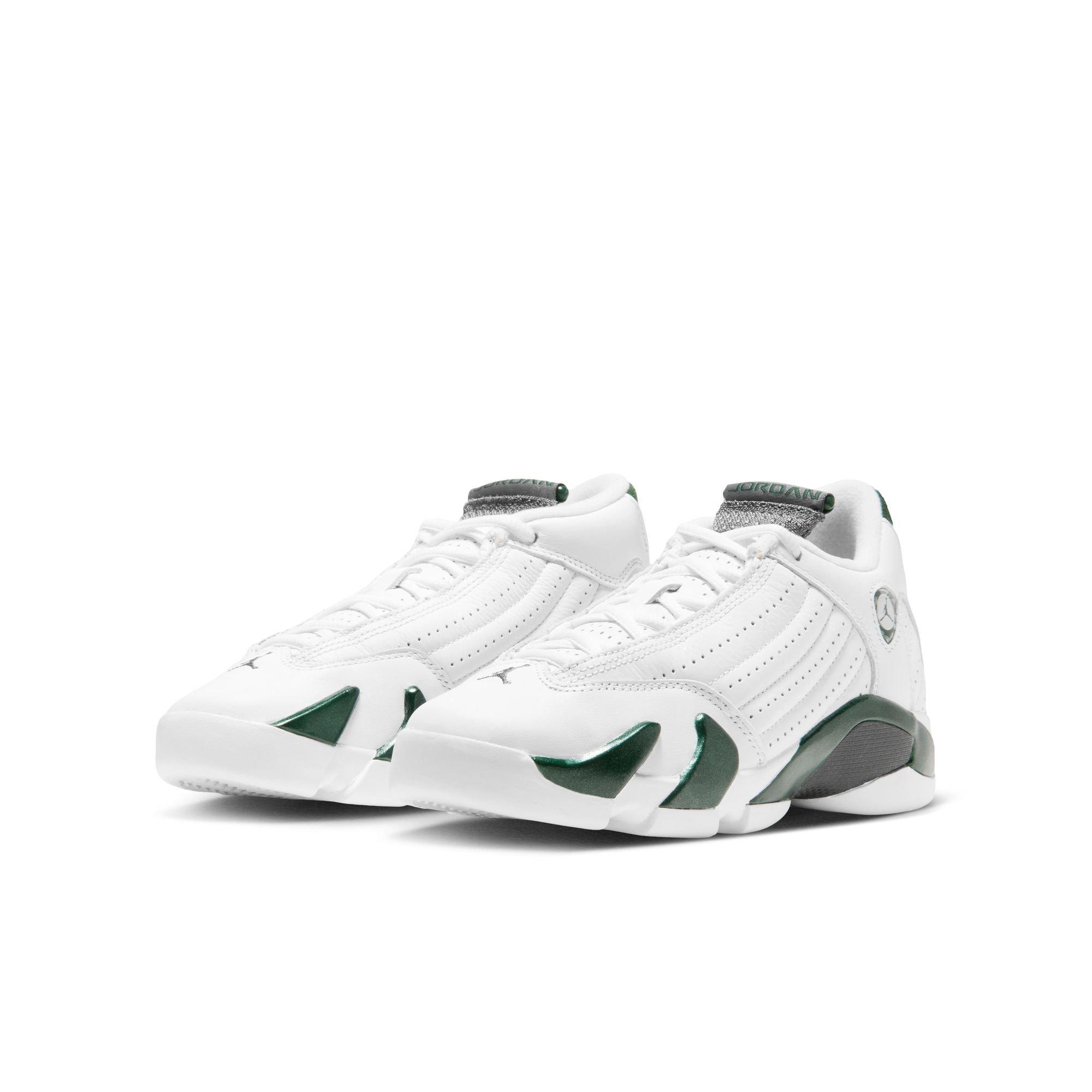 Jordan 14 Retro "Forest Green" Grade School Kids' Shoe - GORGE GREEN/LT GRAPHITE/WHITE