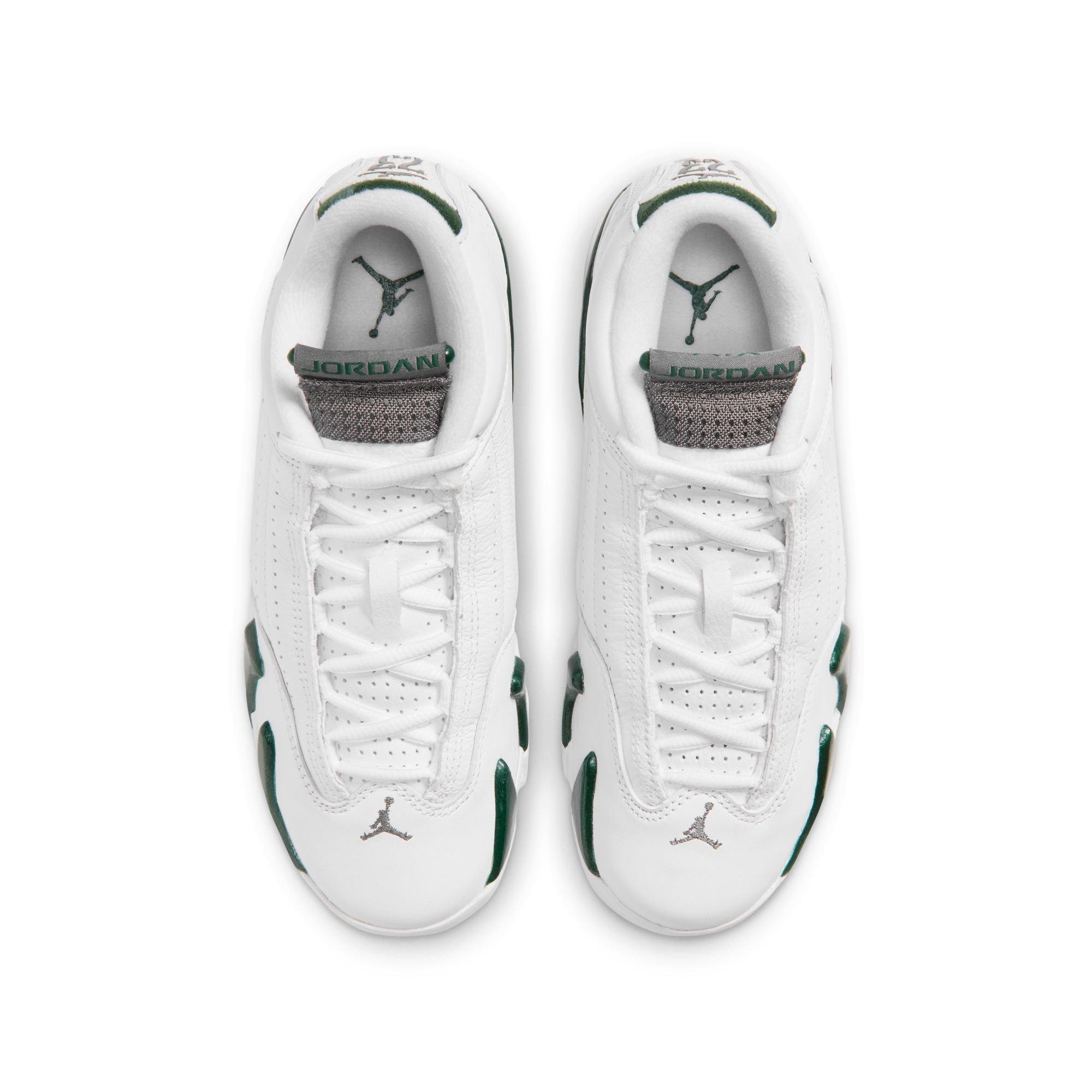 Jordan 14 Retro "Forest Green" Grade School Kids' Shoe - GORGE GREEN/LT GRAPHITE/WHITE