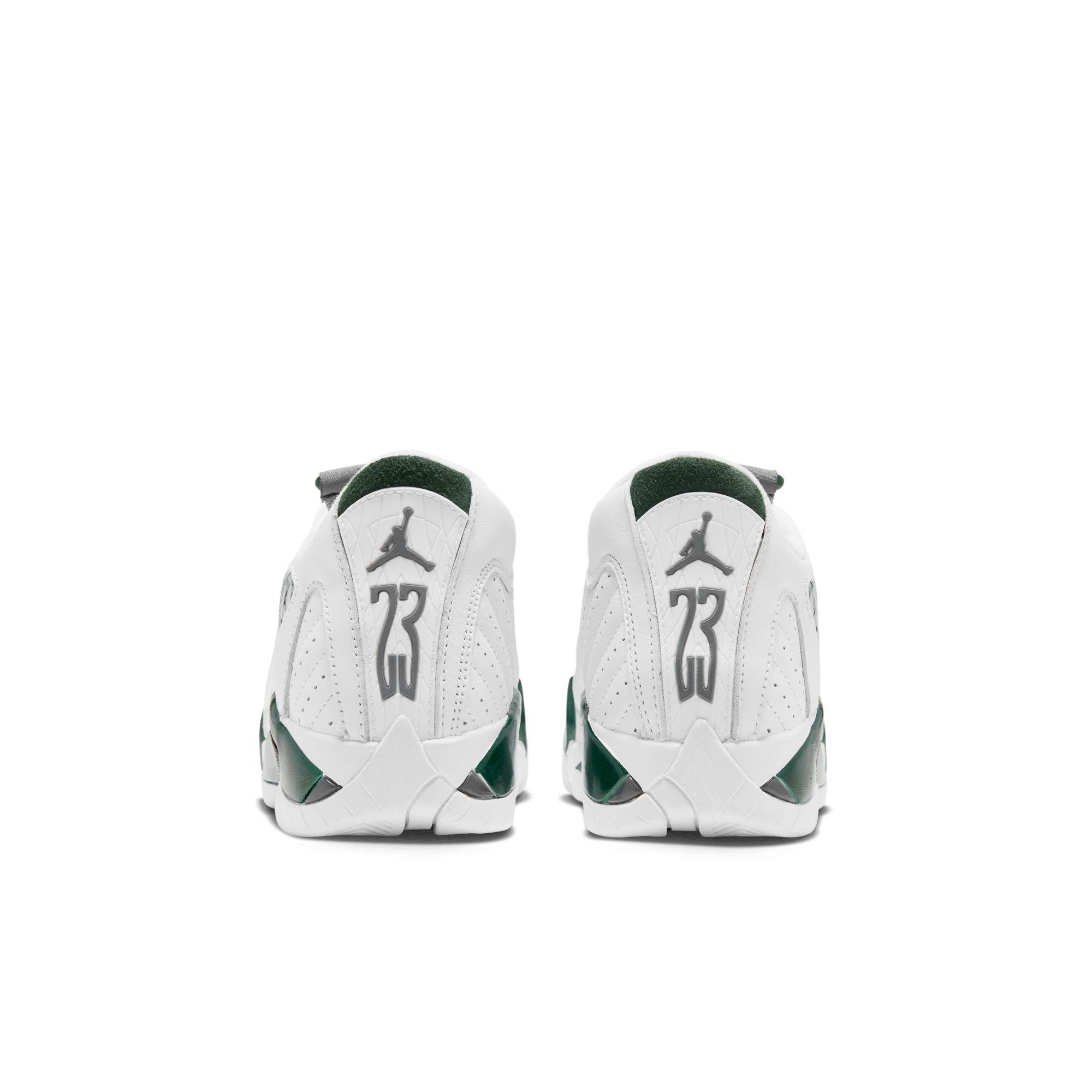 Jordan 14 Retro "Forest Green" Grade School Kids' Shoe - GORGE GREEN/LT GRAPHITE/WHITE