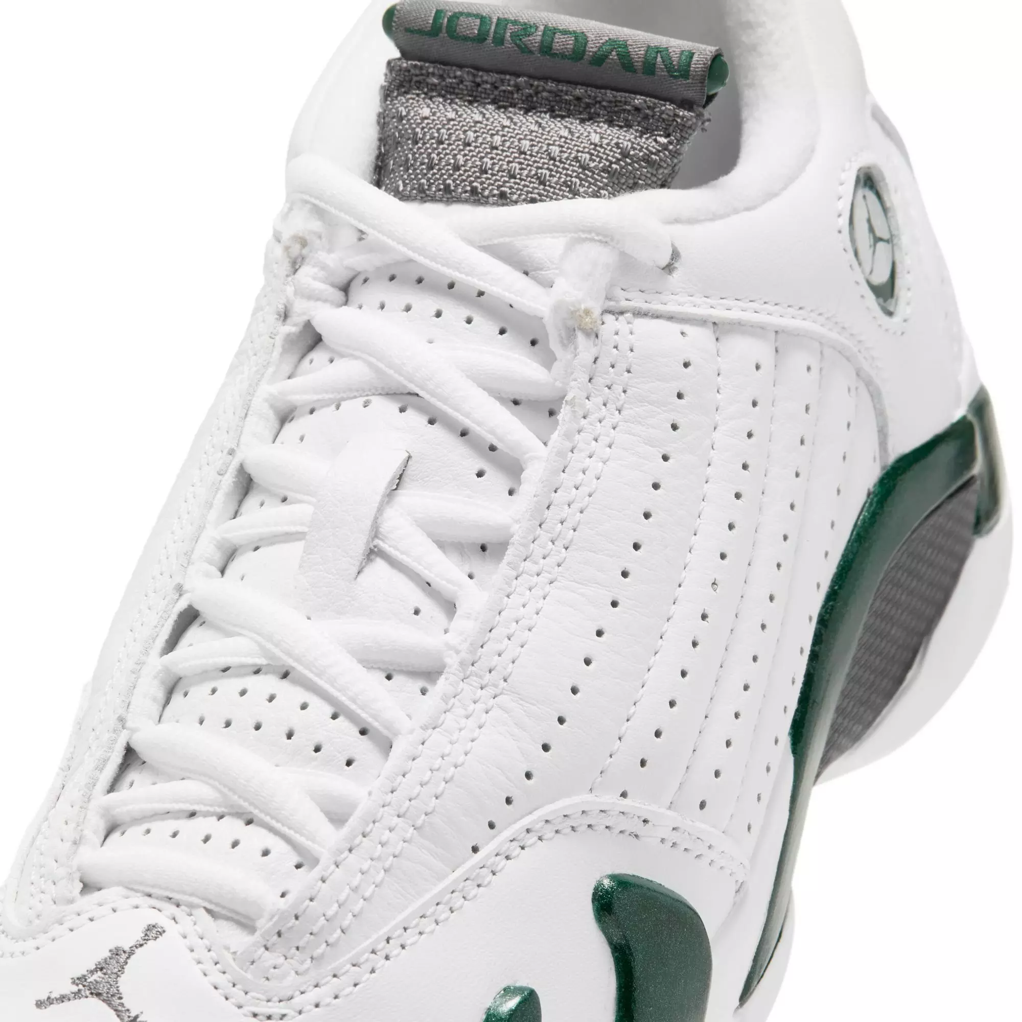 Jordan 14 Retro "Forest Green" Grade School Kids' Shoe - GORGE GREEN/LT GRAPHITE/WHITE