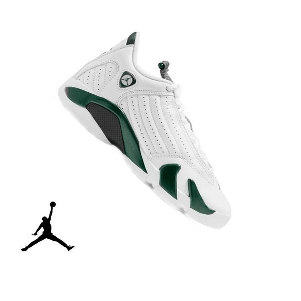 Jordan 14 Retro "Forest Green" Grade School Kids' Shoe - GORGE GREEN/LT GRAPHITE/WHITE