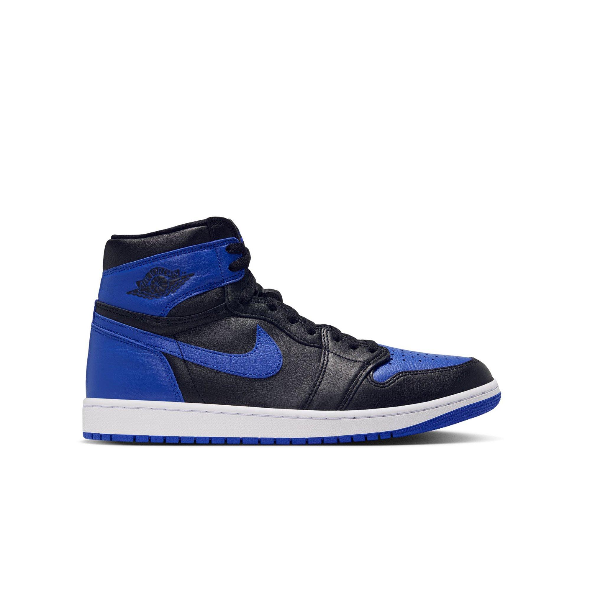 Jordan 1 Retro High OG "Royal" Grade School Kids' Shoe - BLACK/GAME ROYAL/WHITE