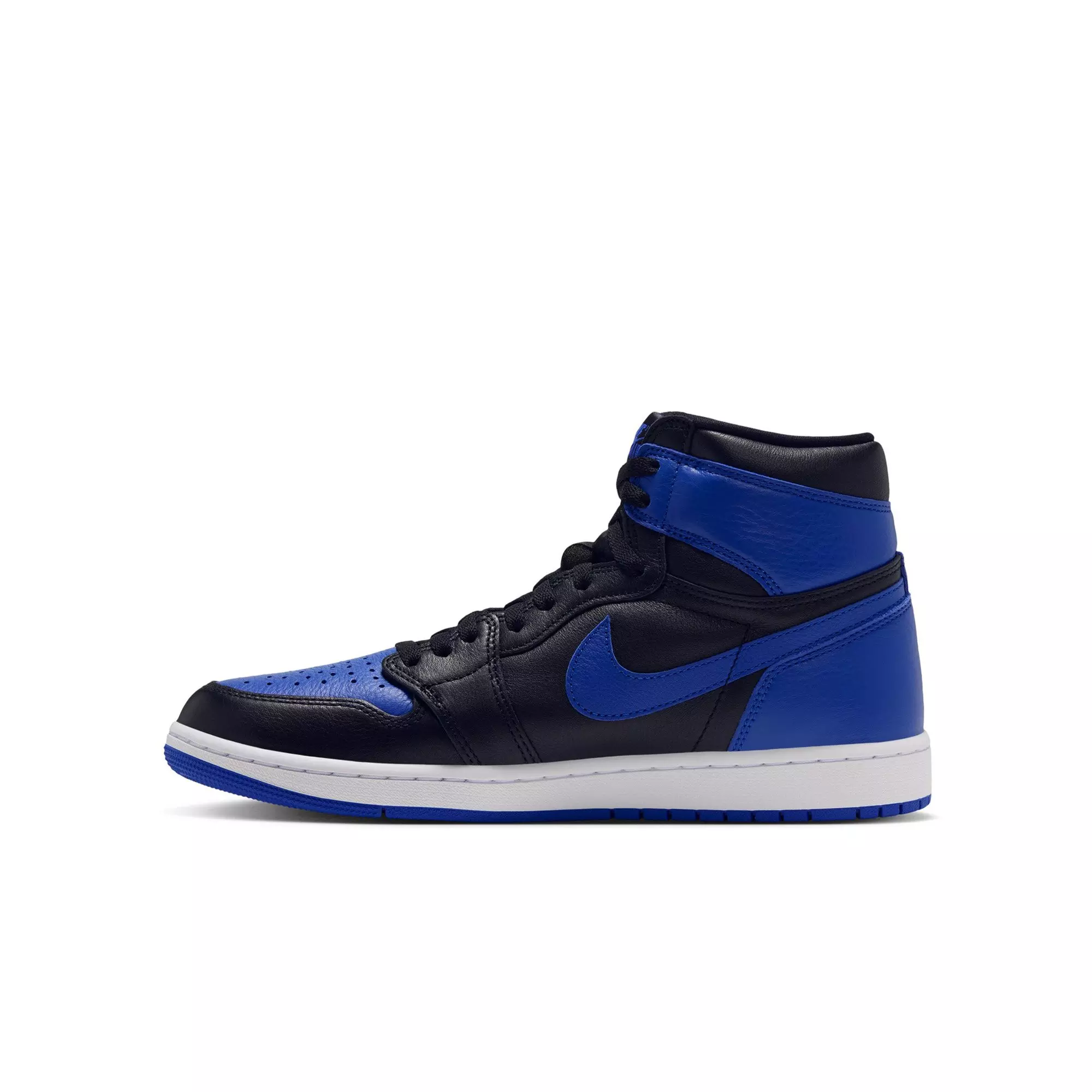 Jordan 1 Retro High OG "Royal" Grade School Kids' Shoe - BLACK/GAME ROYAL/WHITE