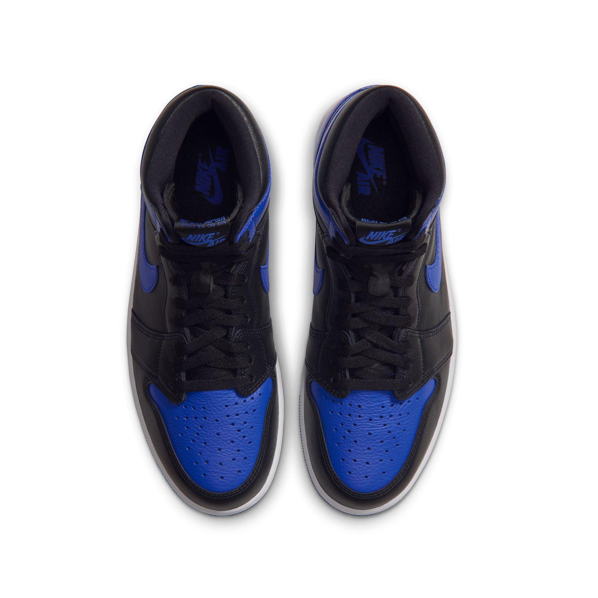 Jordan 1 Retro High OG "Royal" Grade School Kids' Shoe - BLACK/GAME ROYAL/WHITE