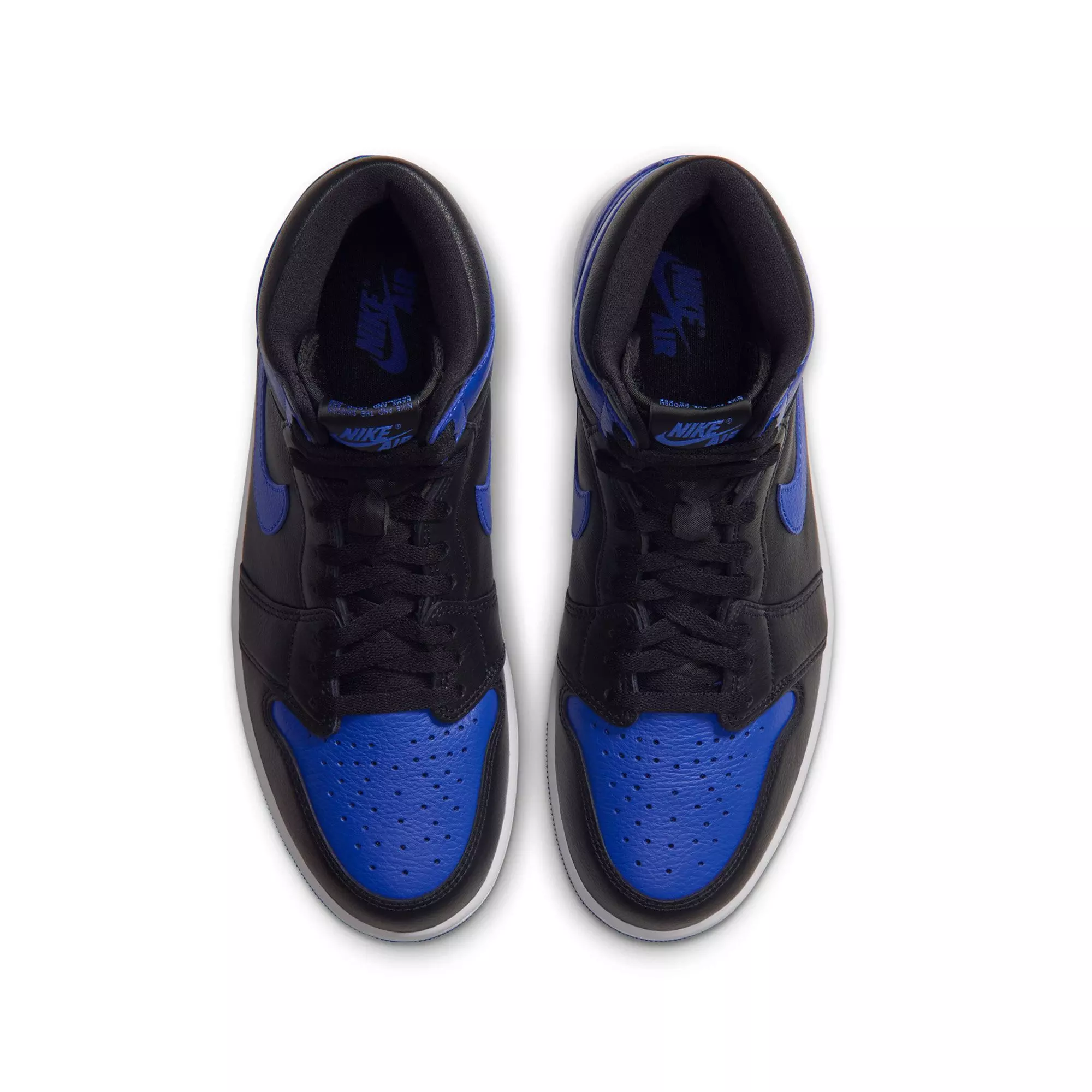 Jordan 1 Retro High OG "Royal" Grade School Kids' Shoe - BLACK/GAME ROYAL/WHITE