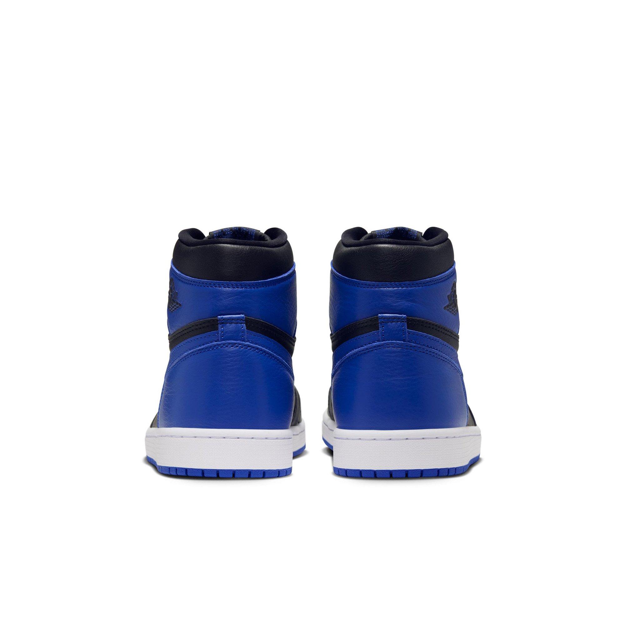 Jordan 1 Retro High OG "Royal" Grade School Kids' Shoe - BLACK/GAME ROYAL/WHITE