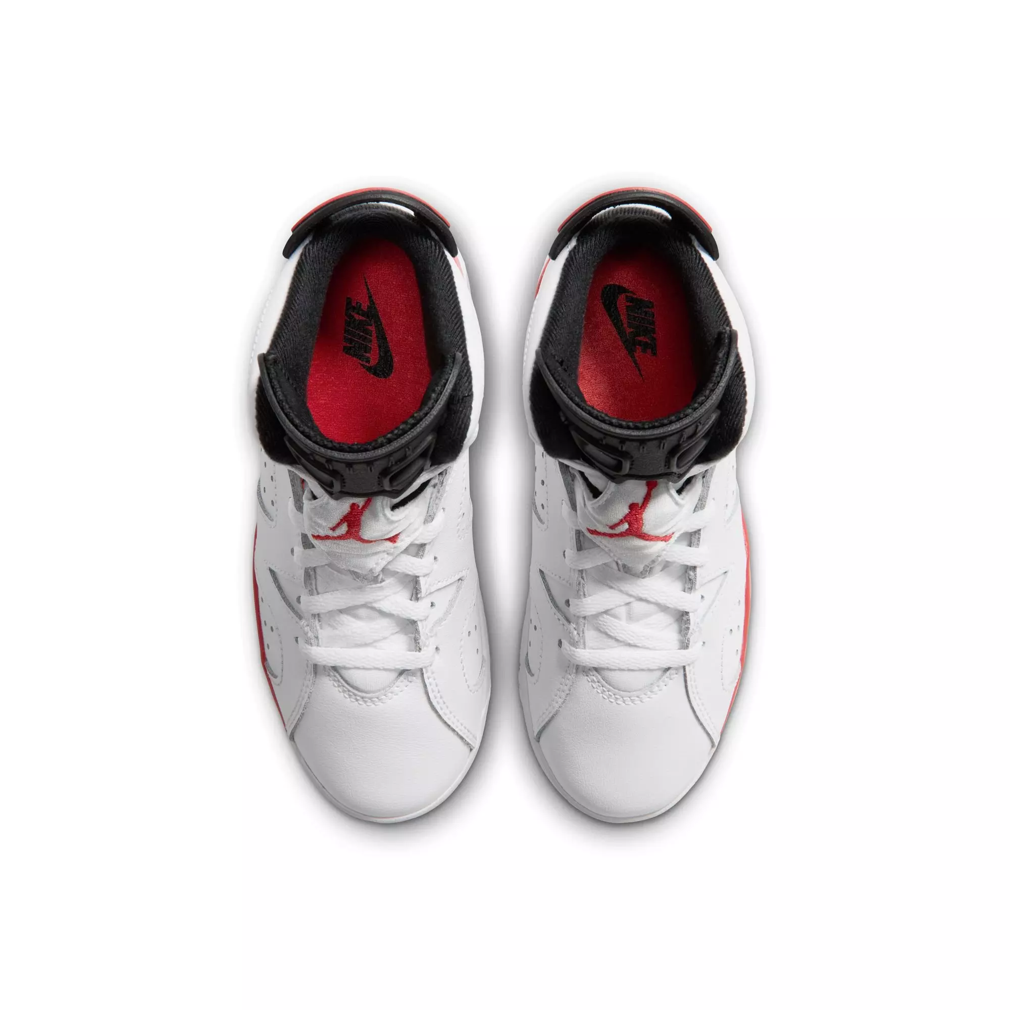 Jordan 6 Retro "White Infrared" Preschool Kids' Shoe - WHITE/LT CRIMSON/BLACK