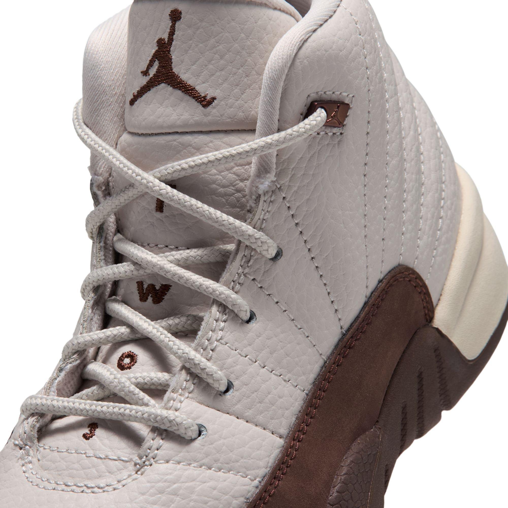 Jordan 12 Retro "Fireside" Preschool Kids' Shoe - LT OREWOOD BRN/CACAO WOW