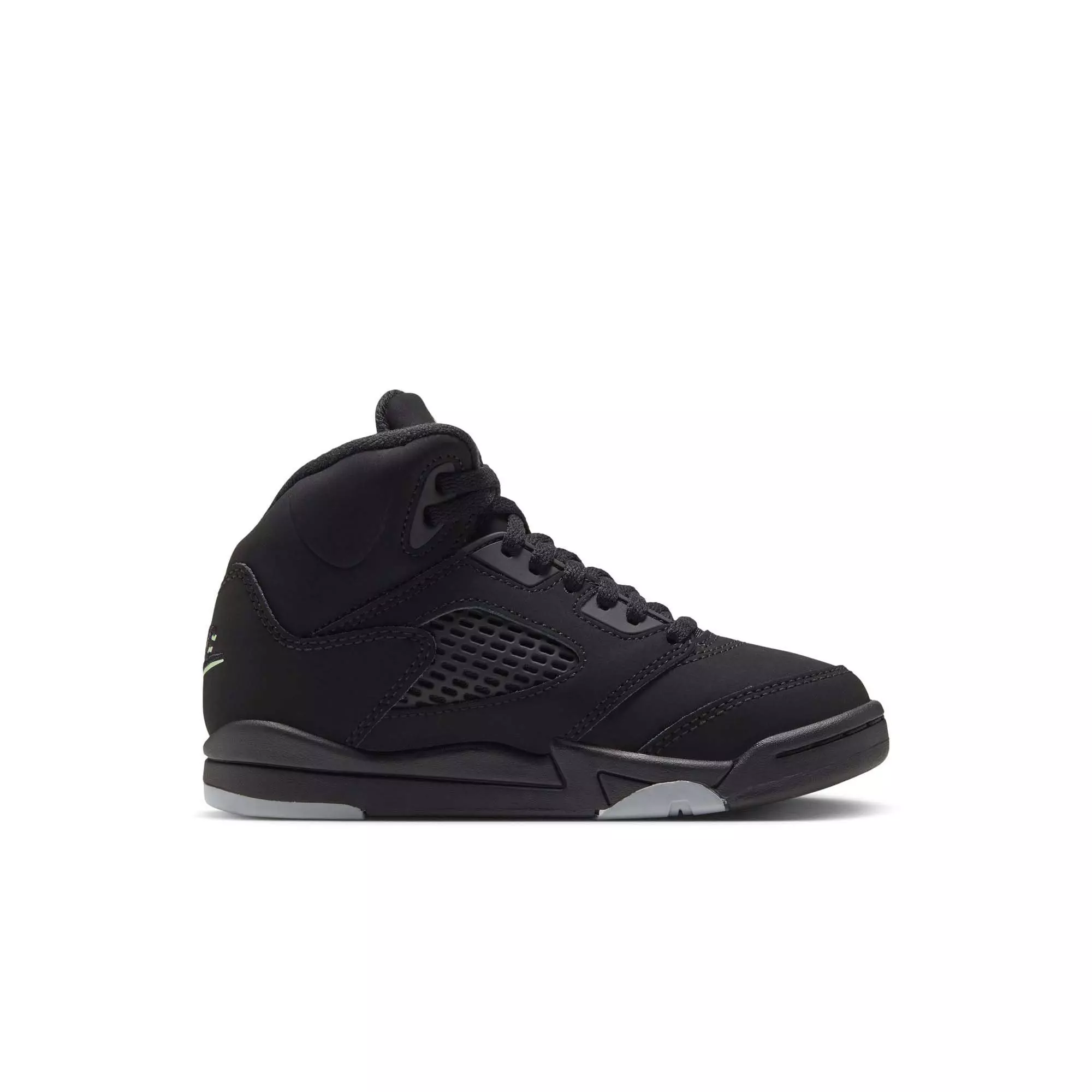 Jordan 5 Retro "Halloween" Preschool Kids' Shoe - BLACK/PICANTE RED/GLOW N THE DARK