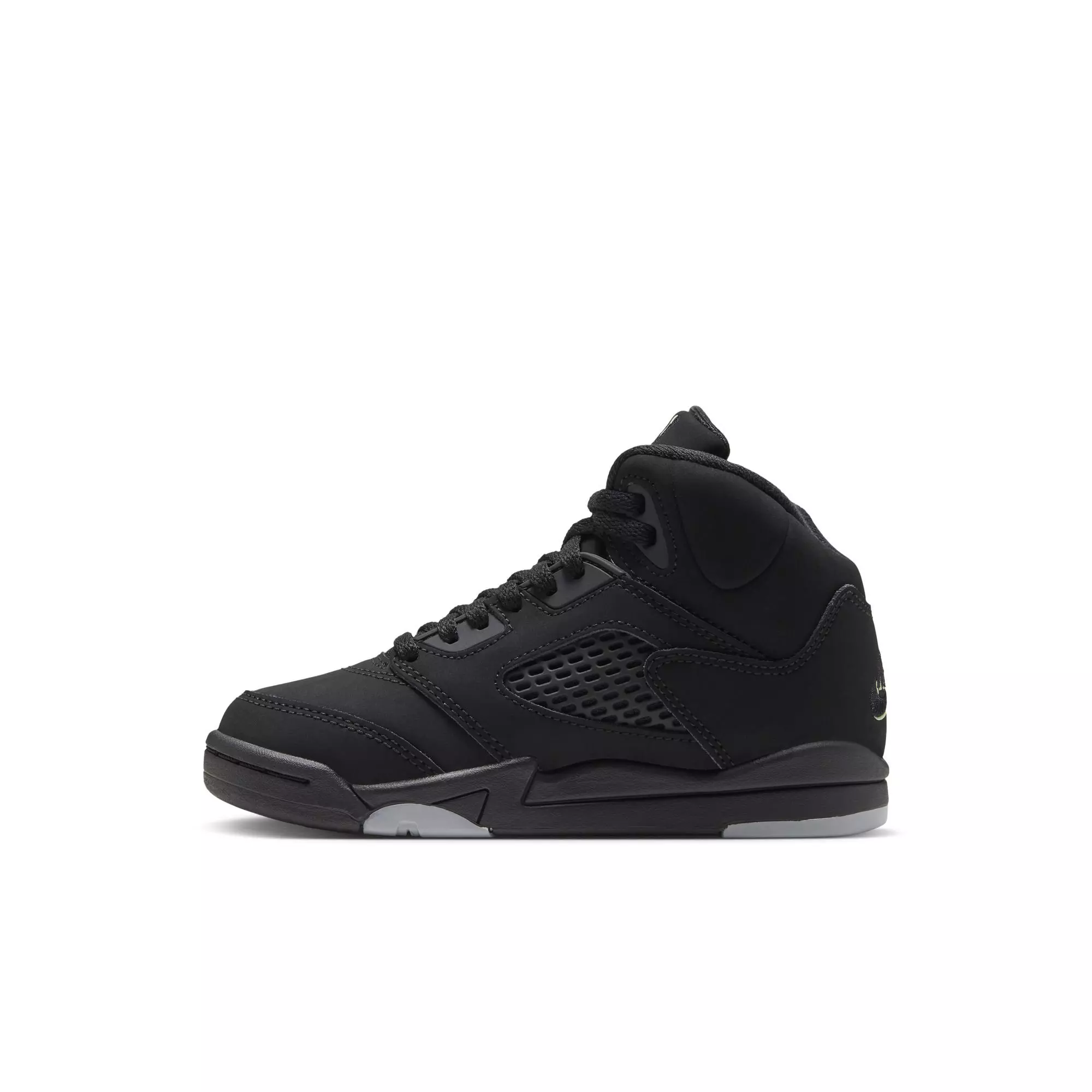 Jordan 5 Retro "Halloween" Preschool Kids' Shoe - BLACK/PICANTE RED/GLOW N THE DARK