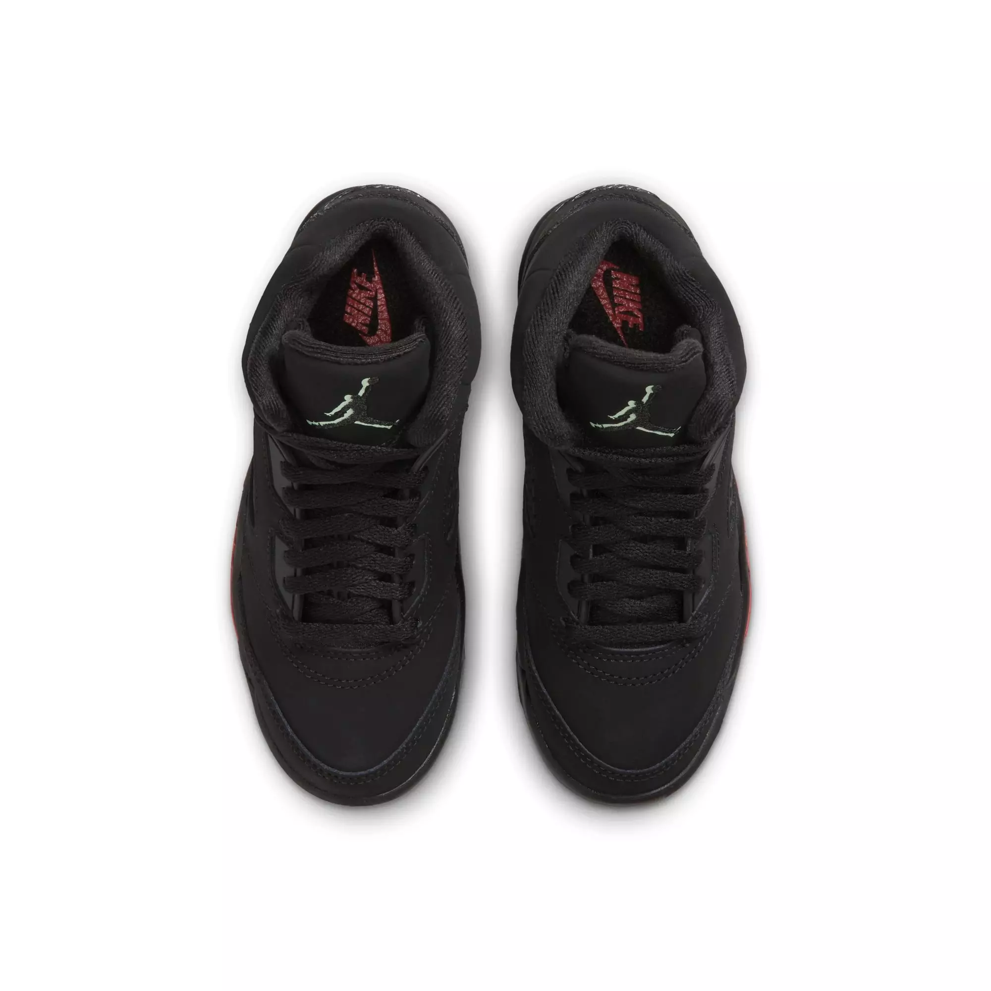 Jordan 5 Retro "Halloween" Preschool Kids' Shoe - BLACK/PICANTE RED/GLOW N THE DARK