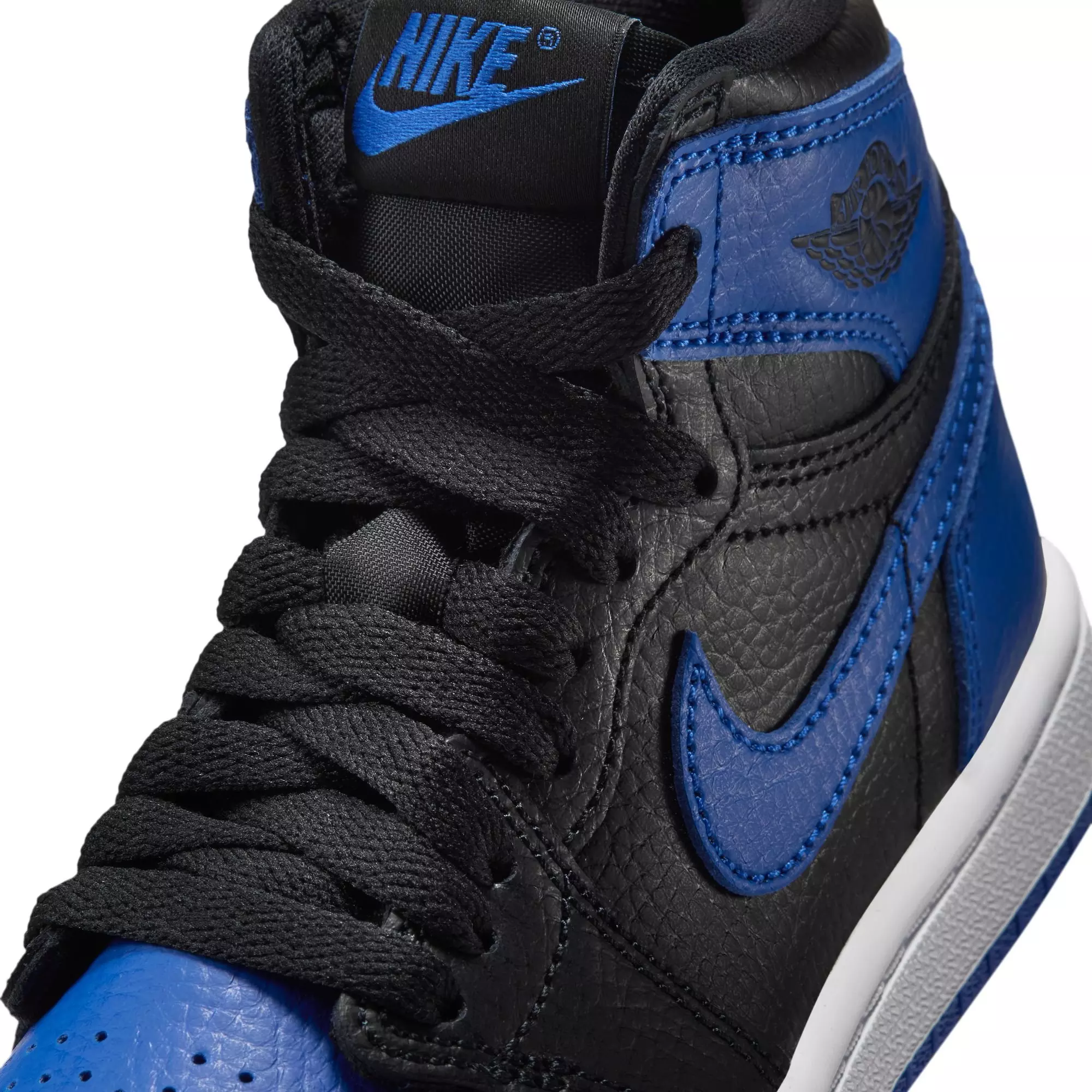 Jordan 1 Retro High OG "Royal" Preschool Kids' Shoe - BLACK/GAME ROYAL/WHITE