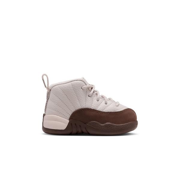 Jordan 12 Retro "Fireside" Toddler Kids' Shoe - LT OREWOOD BRN/CACAO WOW