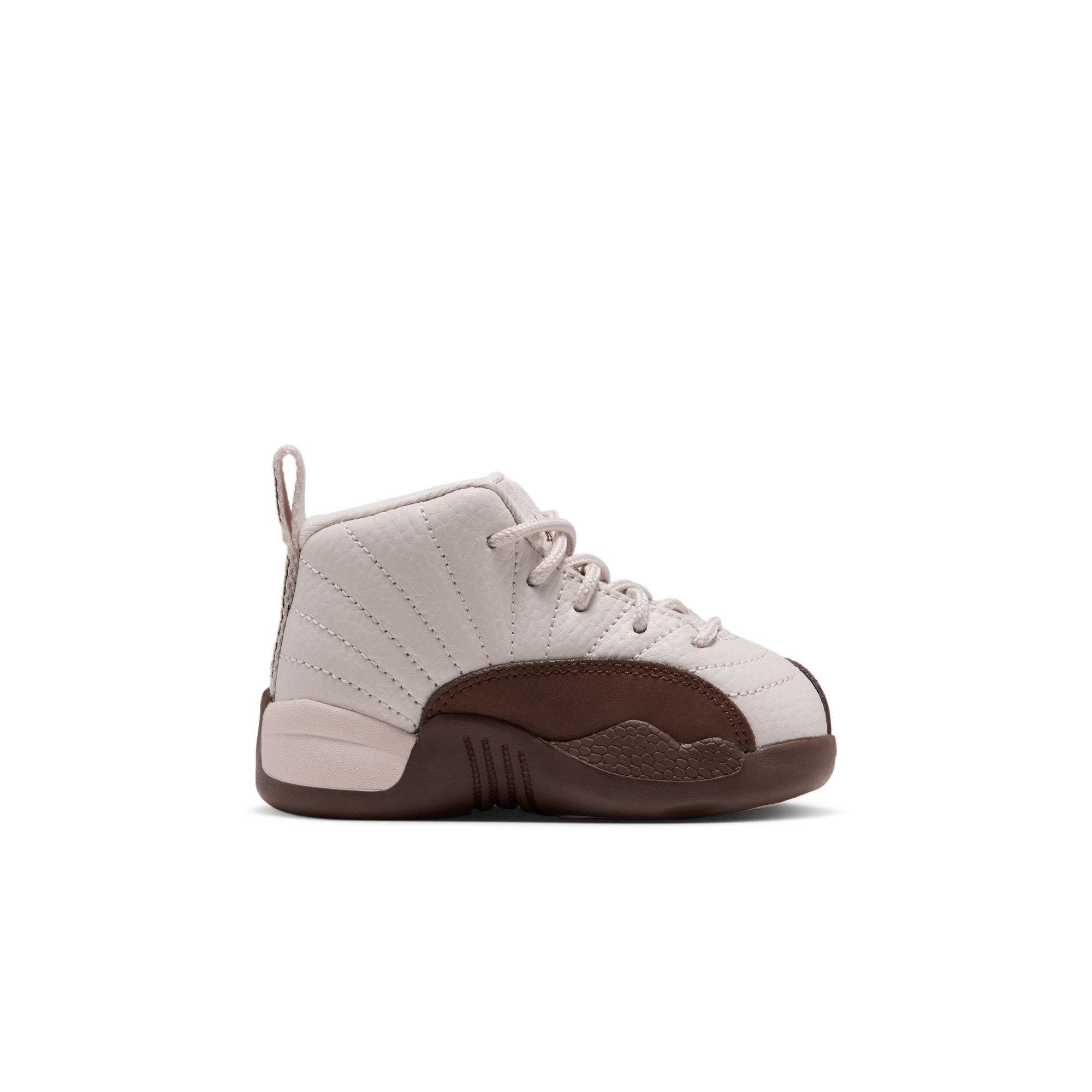 Jordan 12 Retro "Fireside" Toddler Kids' Shoe - LT OREWOOD BRN/CACAO WOW