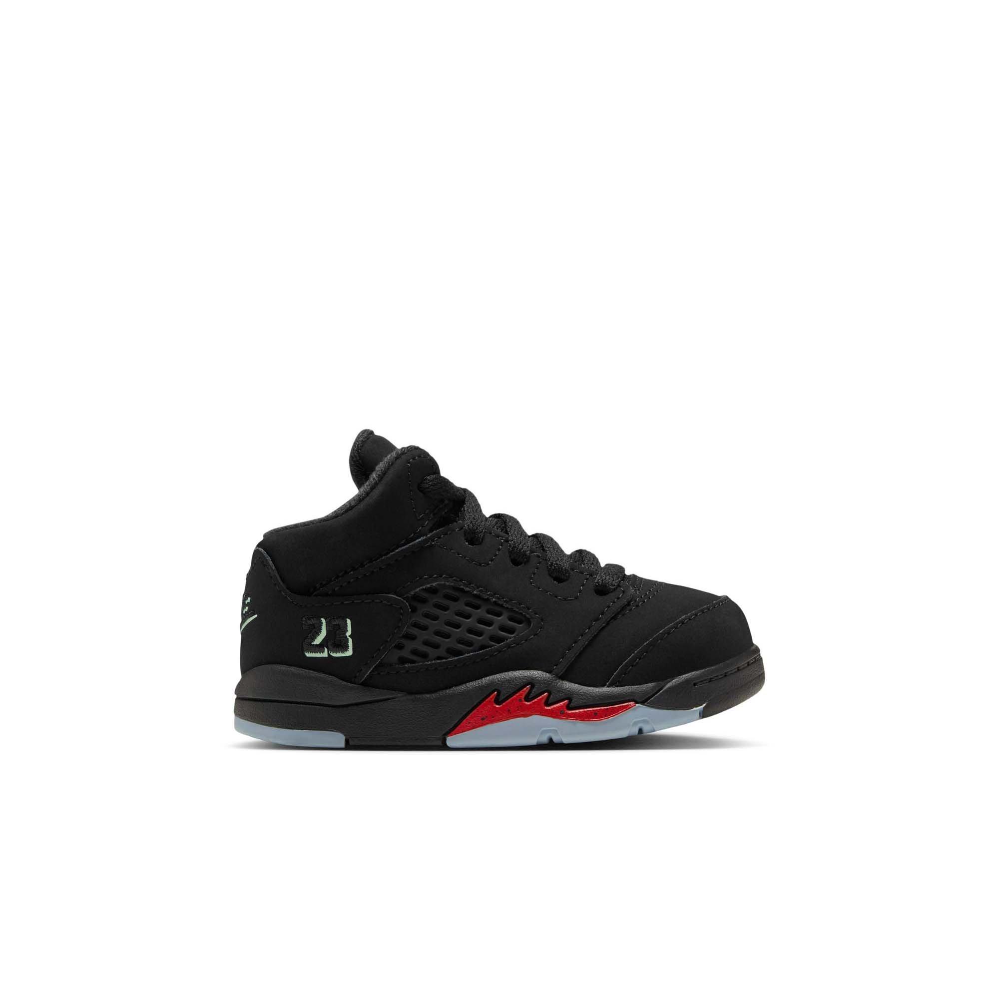 Jordan 5 Retro "Halloween" Toddler Kids' Shoe - BLACK/PICANTE RED/GLOW N THE DARK