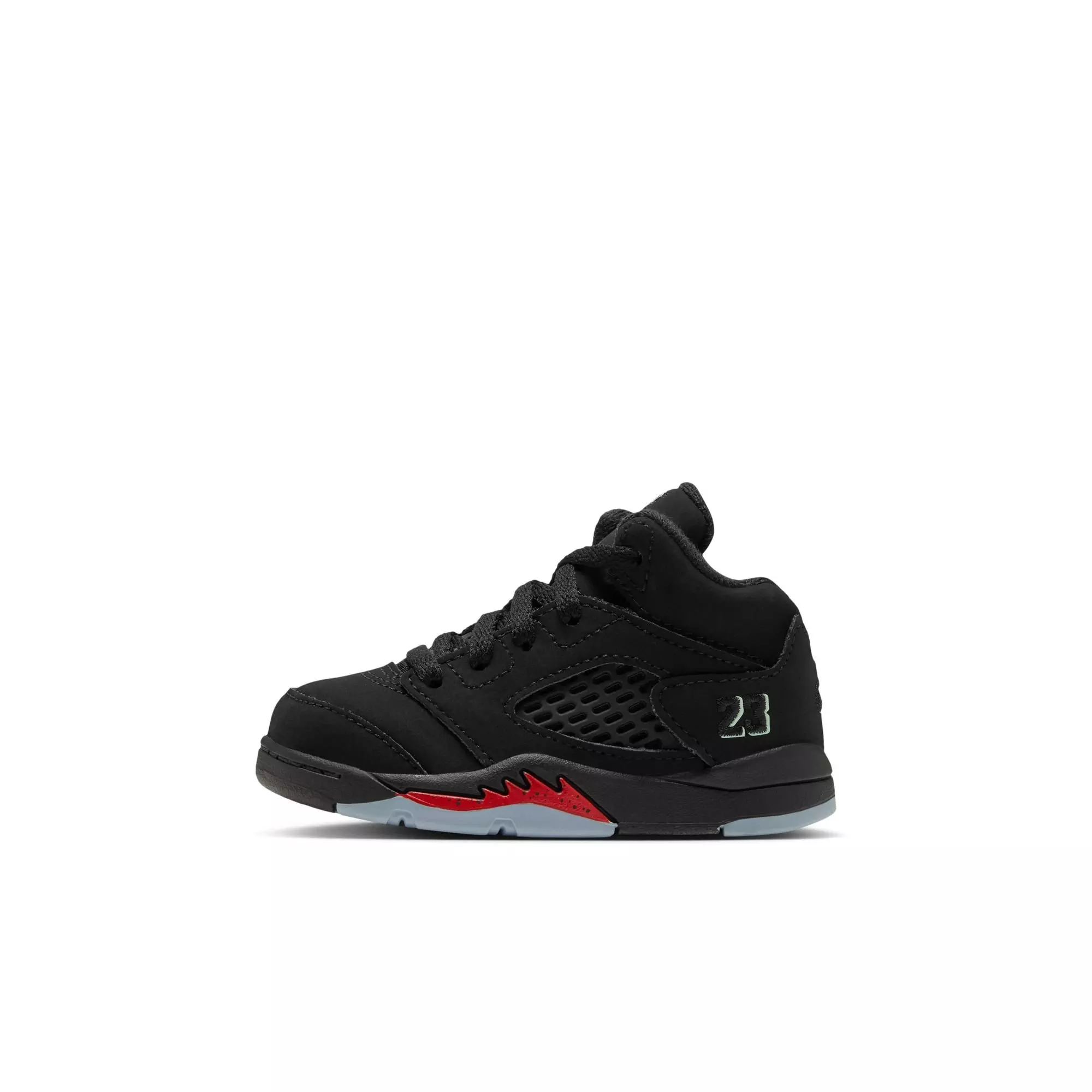 Jordan 5 Retro "Halloween" Toddler Kids' Shoe - BLACK/PICANTE RED/GLOW N THE DARK