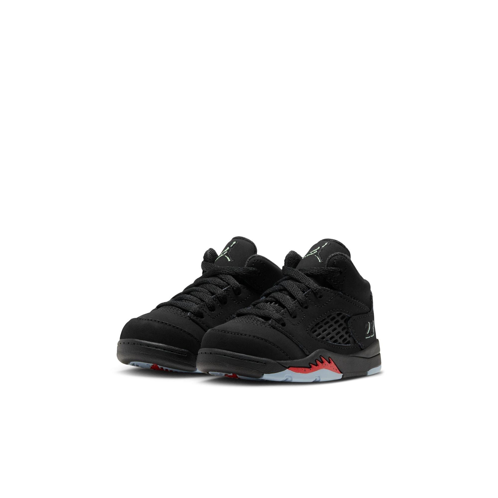 Jordan 5 Retro "Halloween" Toddler Kids' Shoe - BLACK/PICANTE RED/GLOW N THE DARK