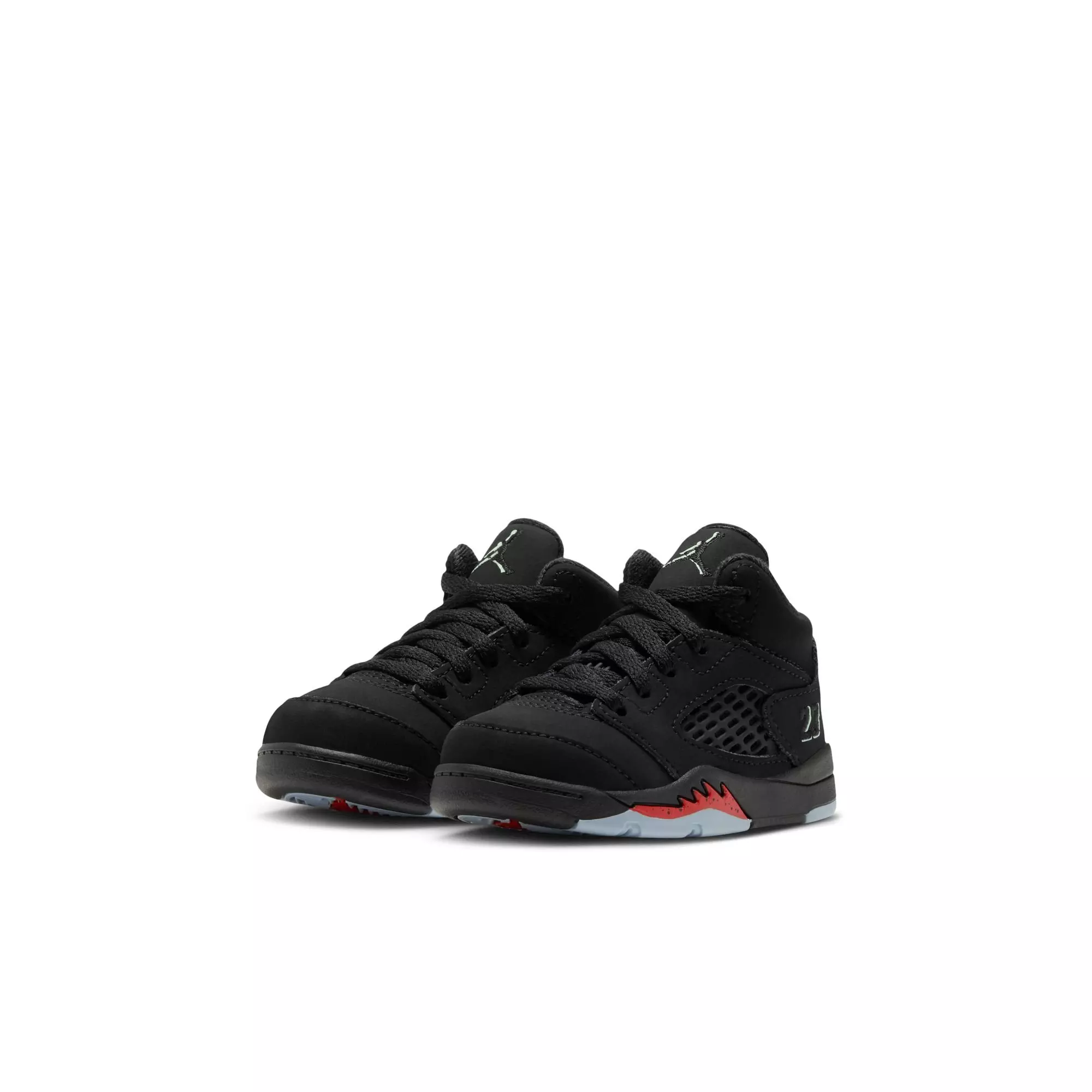 Jordan 5 Retro "Halloween" Toddler Kids' Shoe - BLACK/PICANTE RED/GLOW N THE DARK