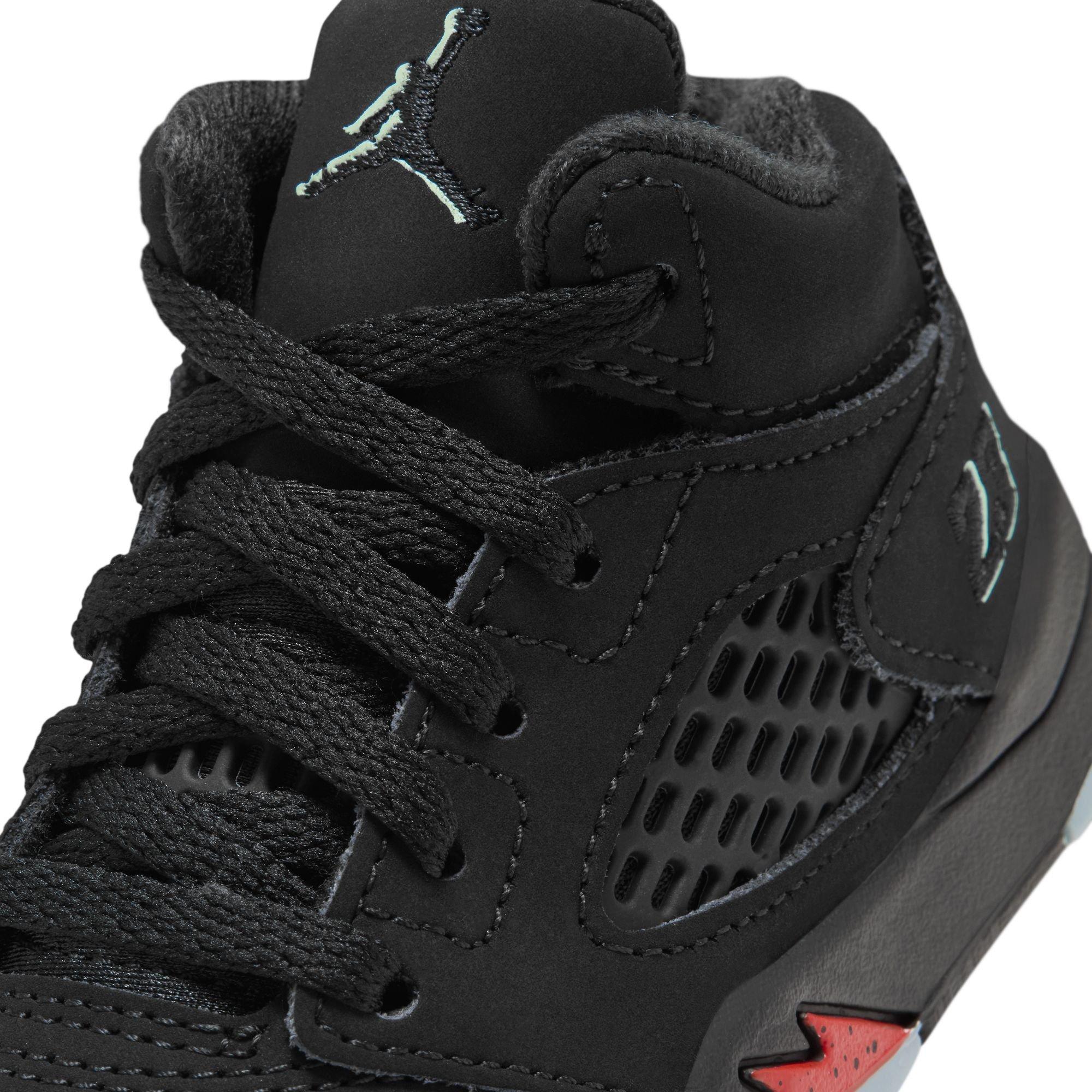Jordan 5 Retro "Halloween" Toddler Kids' Shoe - BLACK/PICANTE RED/GLOW N THE DARK