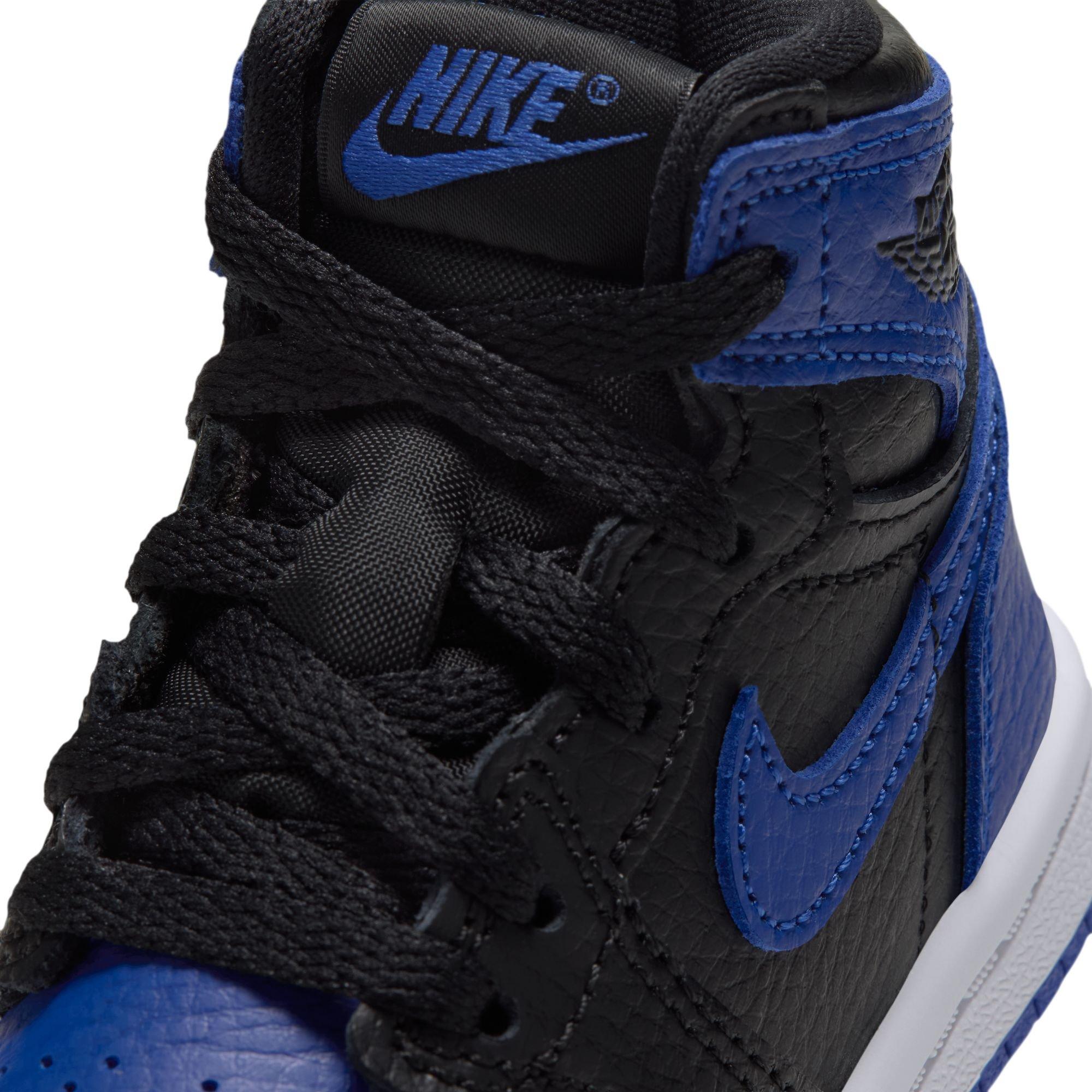 Jordan 1 Retro High OG "Royal" Toddler Kids' Shoe - BLACK/GAME ROYAL/WHITE