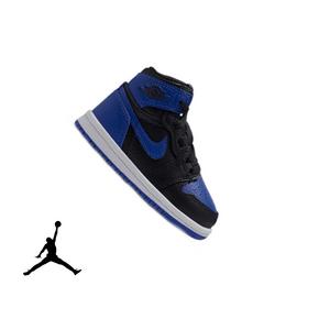 Jordan 1 Retro High OG "Royal" Toddler Kids' Shoe - BLACK/GAME ROYAL/WHITE