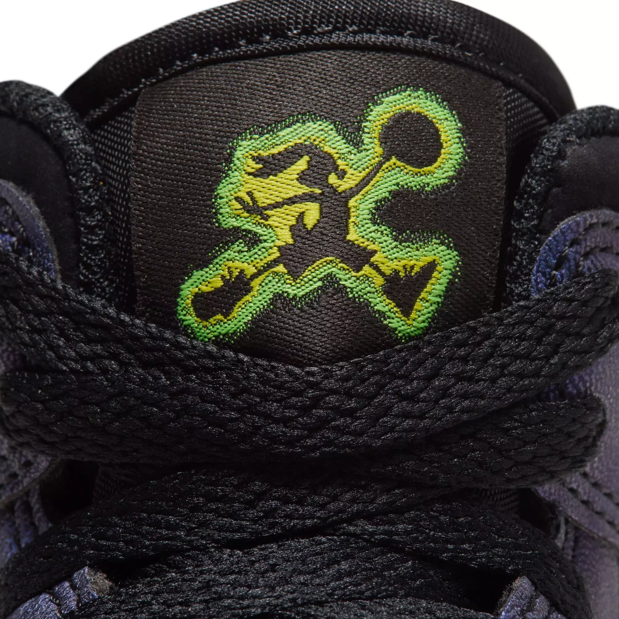 Jordan 1 Mid SE "Space Jam" Grade School Kids' Shoe - BLACK/YELLOW ZEST/ACTION GREEN