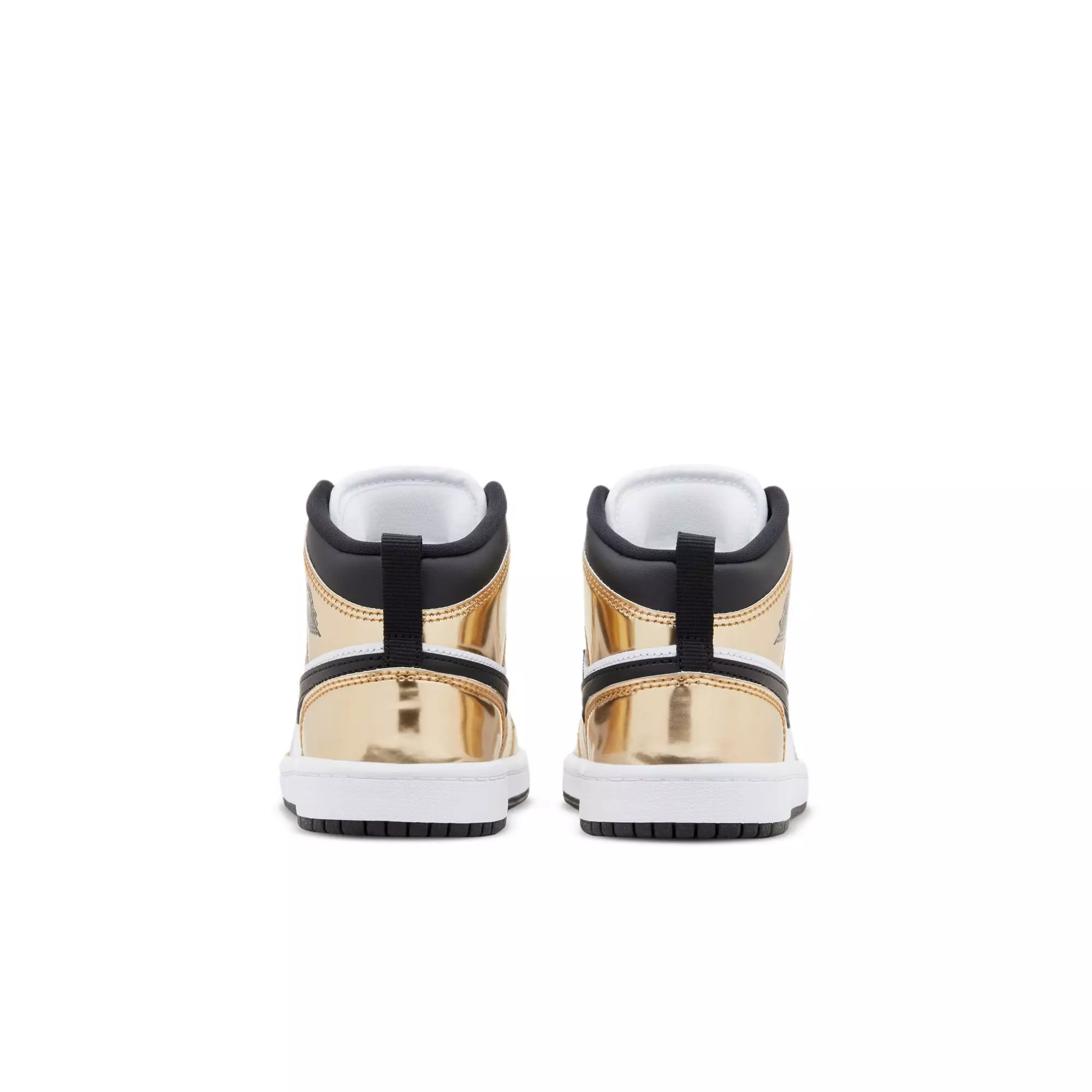 Jordan 1 Mid SE "Metallic Gold/Black/White" Preschool Boys' Shoe - GOLD/BLACK/WHITE
