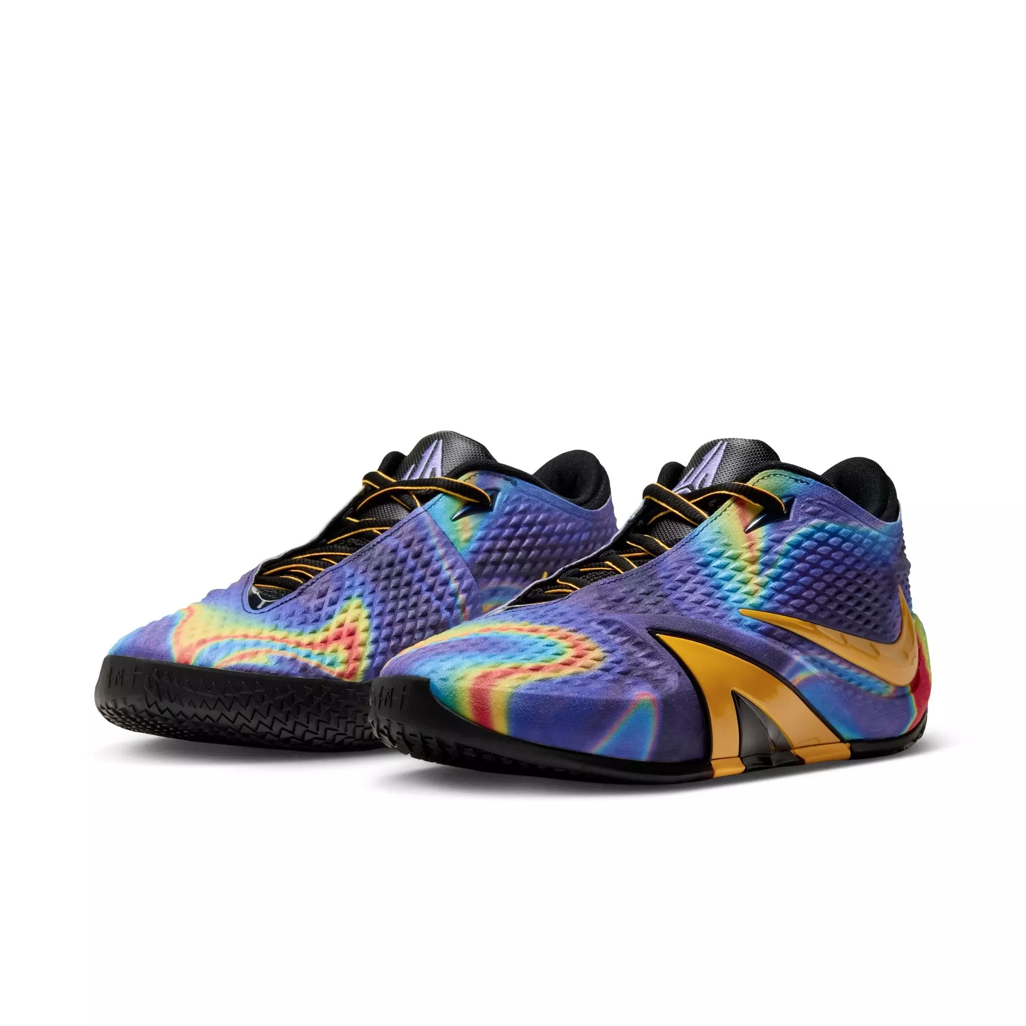 Nike Ja 4 "Heat Check" Men's Basketball Shoe - OBSIDIAN/TOTAL ORANGE/DARK IRIS/BLACK