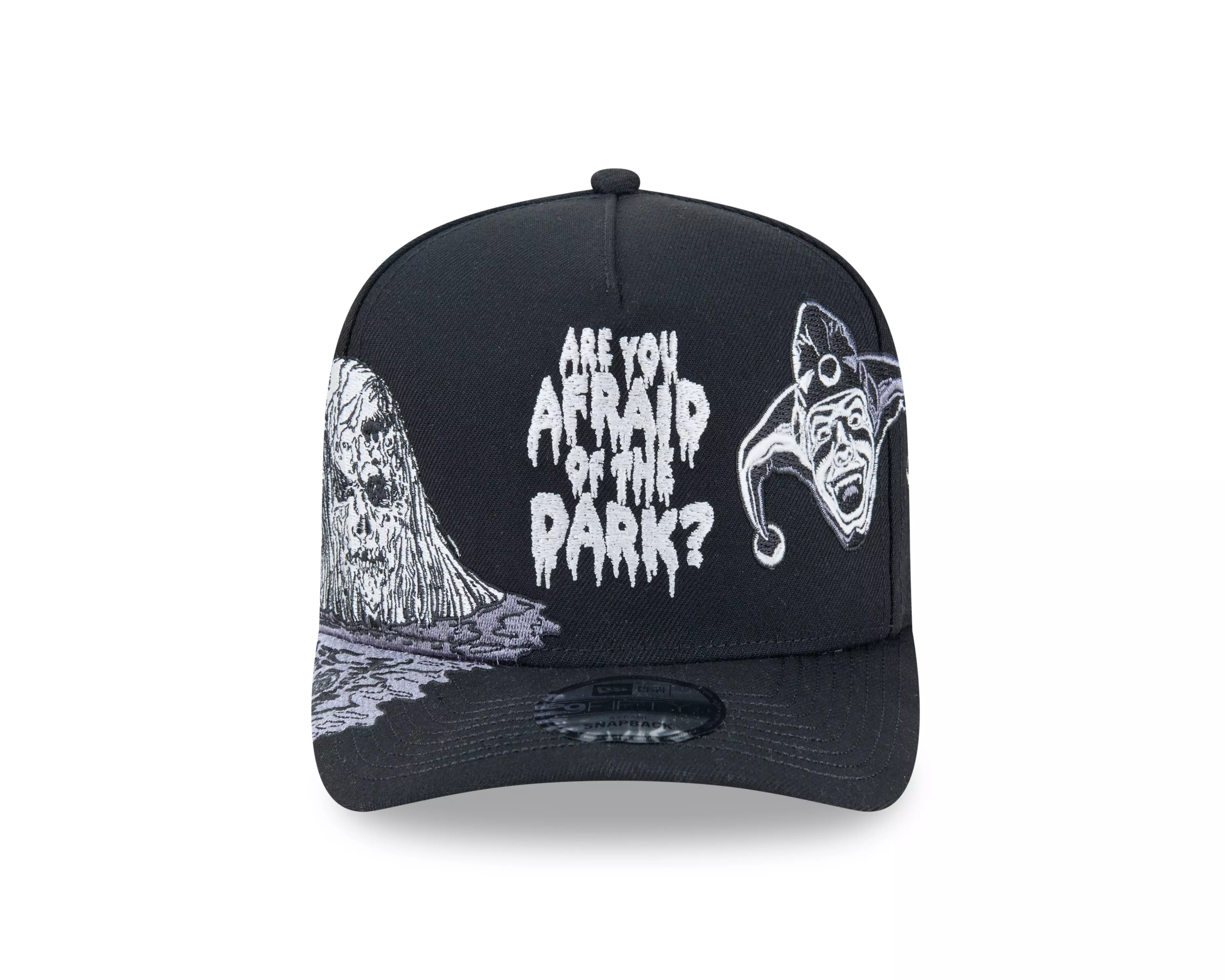 New Era 9FIFTY A-Frame Are You Afraid Snapback Hat - Black - BLACK