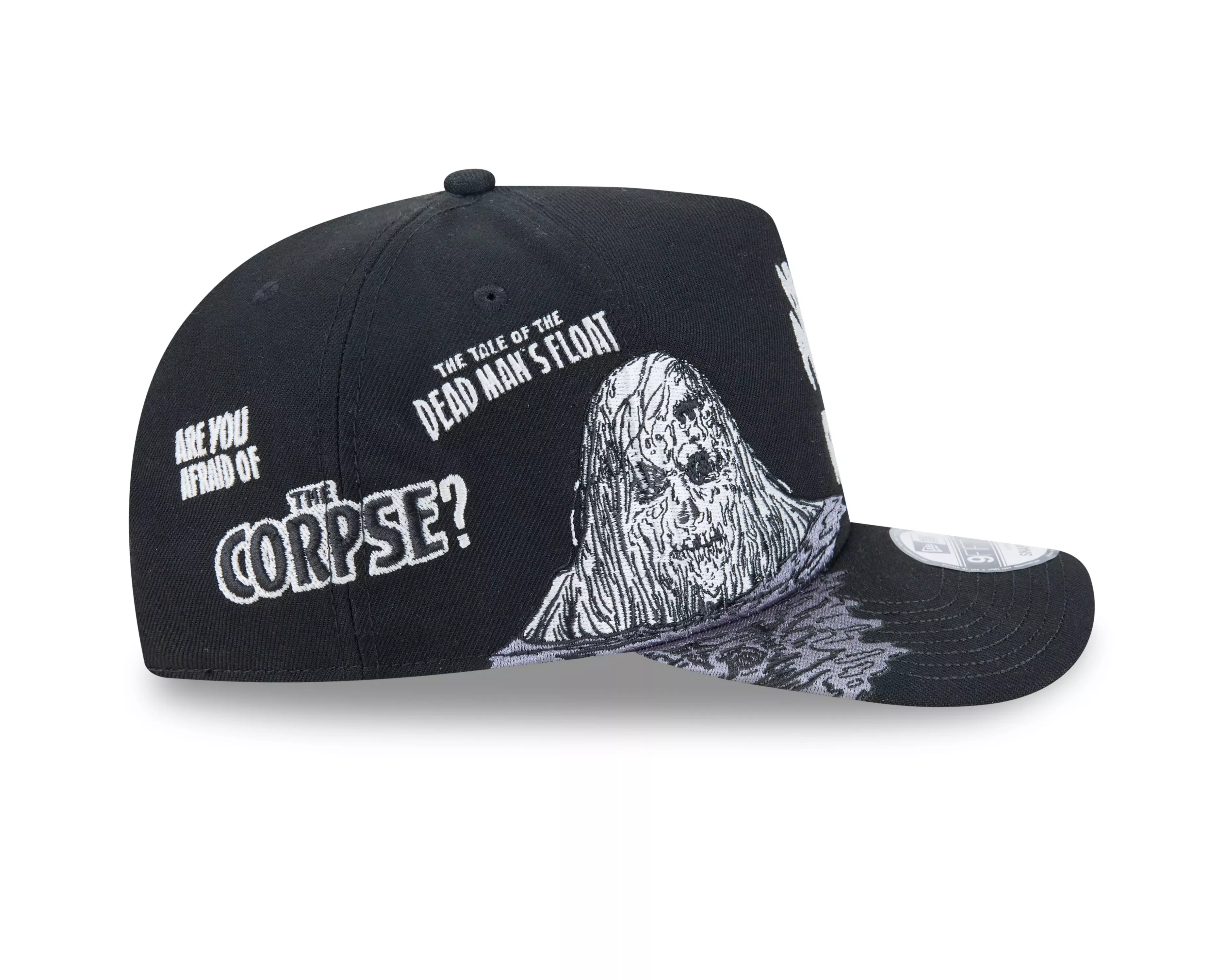 New Era 9FIFTY A-Frame Are You Afraid Snapback Hat - Black - BLACK