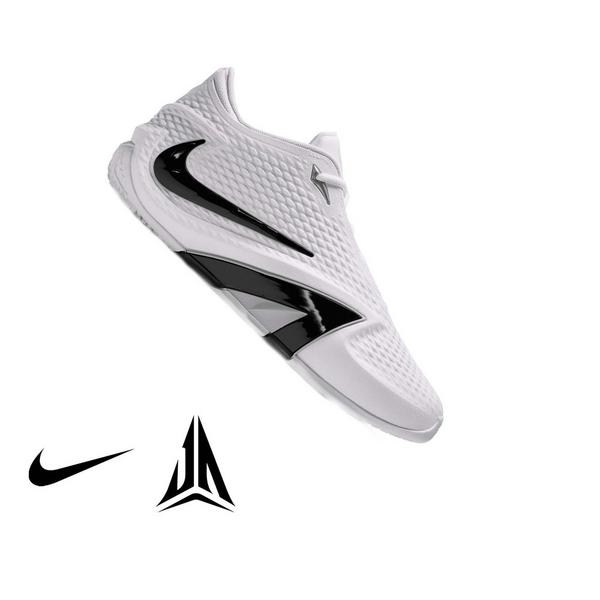 Nike Ja 4 "Phantom" Grade School Kids' Basketball Shoe - WHITE/BLACK/COBALT BLISS