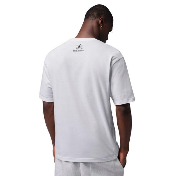 Jordan Brooklyn Wings "Space Jam" Men's Crew-Neck Tee - WHITE/BLACK