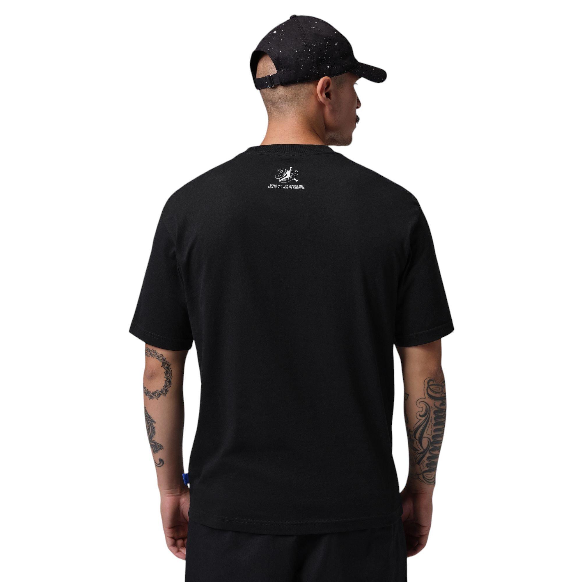 Jordan Brooklyn Bugs Bunny "Space Jam" Men's Crew-Neck Tee - BLACK