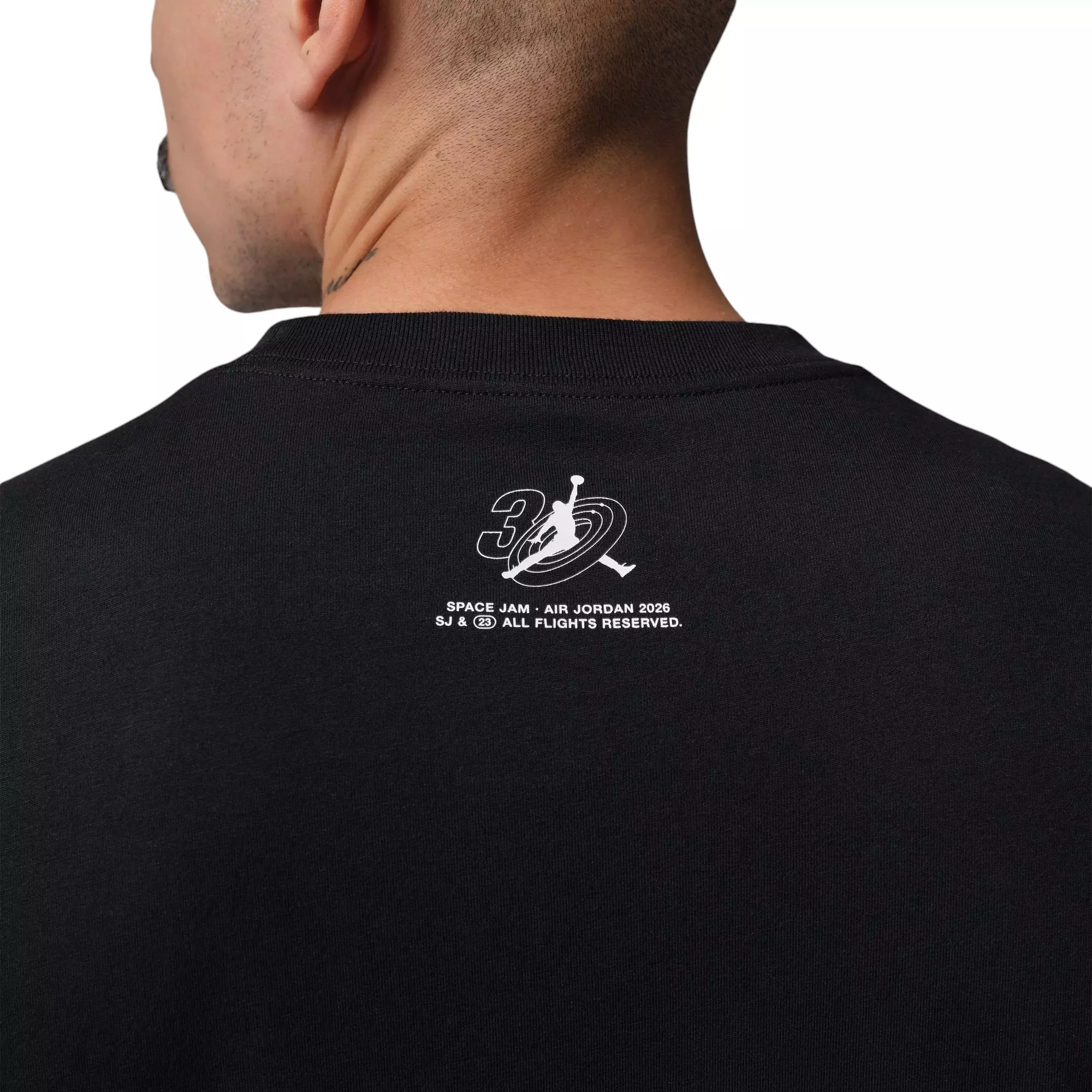 Jordan Brooklyn Bugs Bunny "Space Jam" Men's Crew-Neck Tee - BLACK