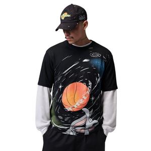 Jordan Brooklyn Bugs Bunny "Space Jam" Men's Crew-Neck Tee - BLACK