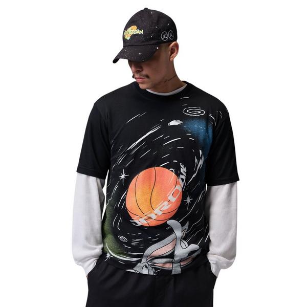 Jordan Brooklyn Bugs Bunny "Space Jam" Men's Crew-Neck Tee - BLACK