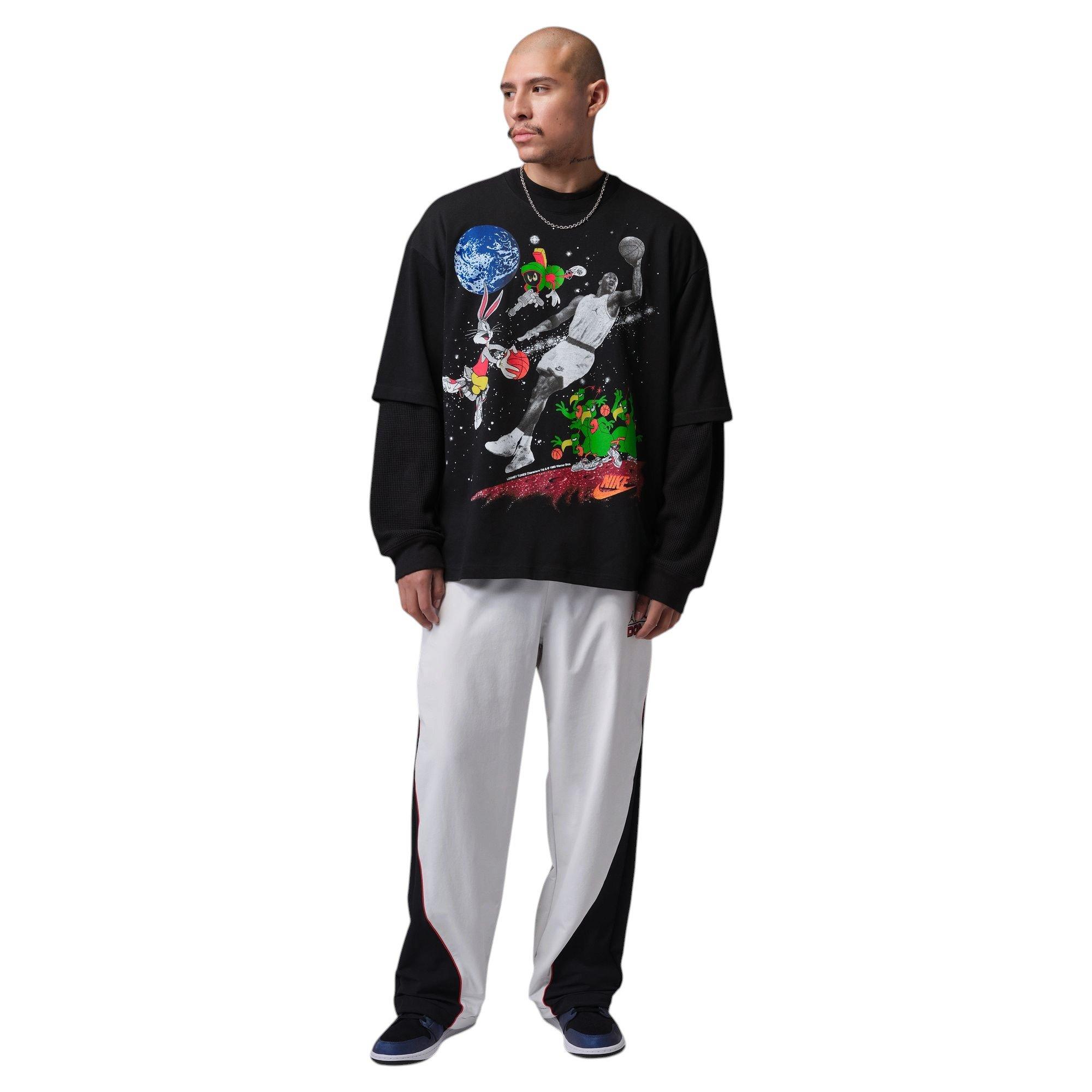 Jordan Flight Vault 1996 "Space Jam" Men's Crew-Neck Tee - BLACK