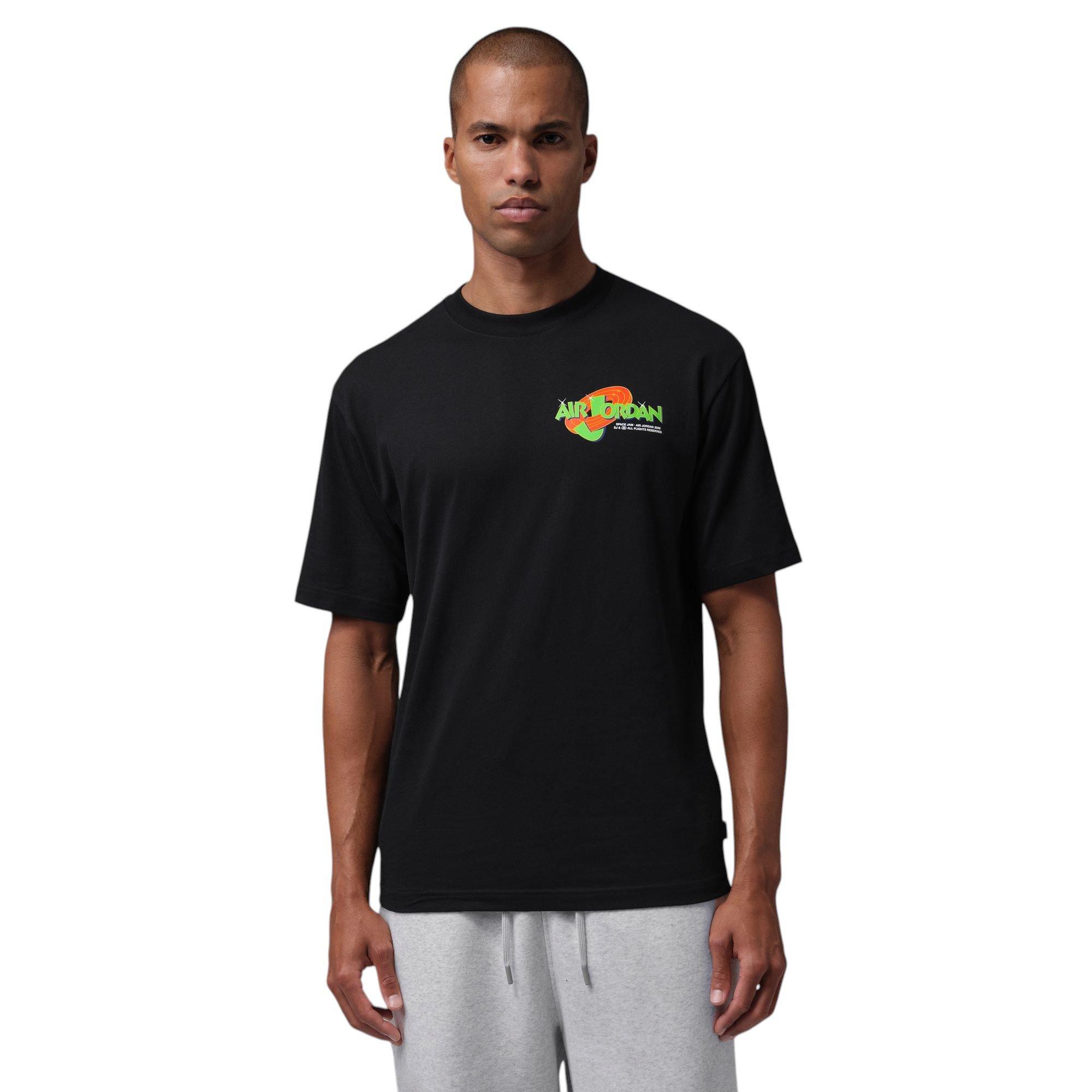 Jordan Brooklyn "Space Jam" Men's Crew-Neck Tee - BLACK