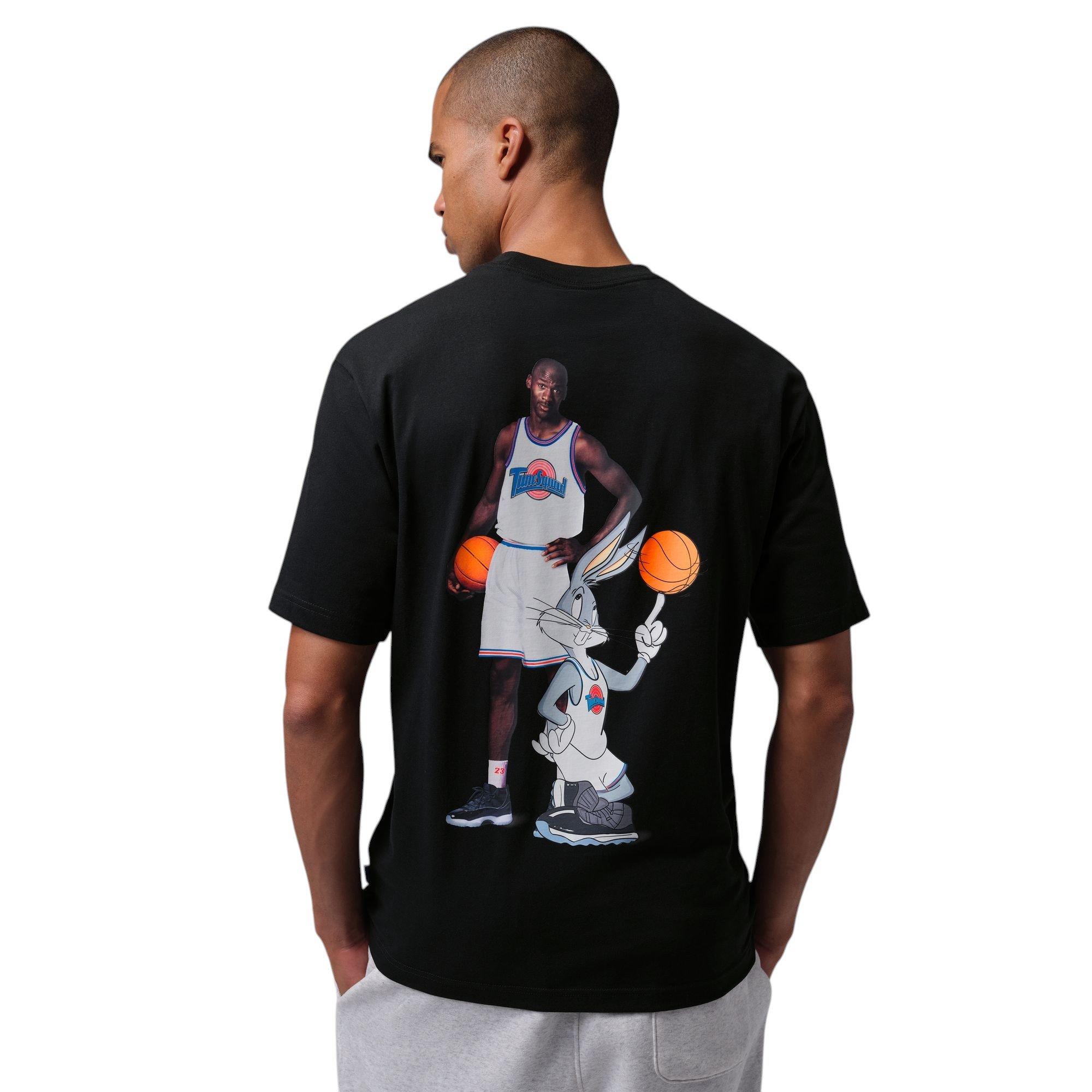 Jordan Brooklyn "Space Jam" Men's Crew-Neck Tee - BLACK