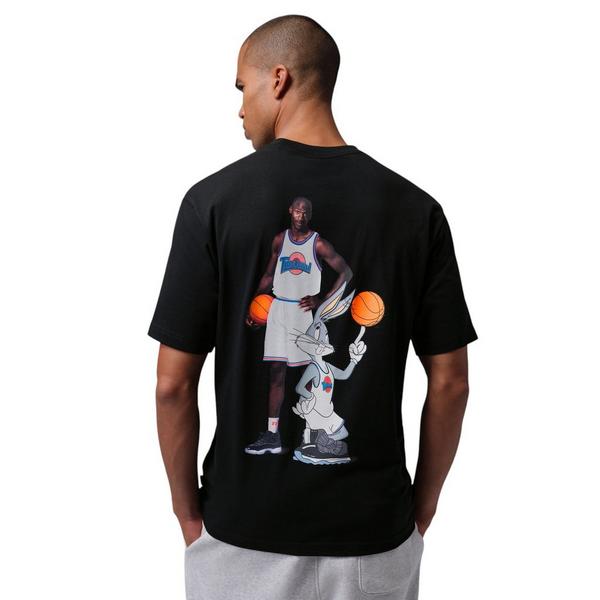 Jordan Brooklyn "Space Jam" Men's Crew-Neck Tee - BLACK