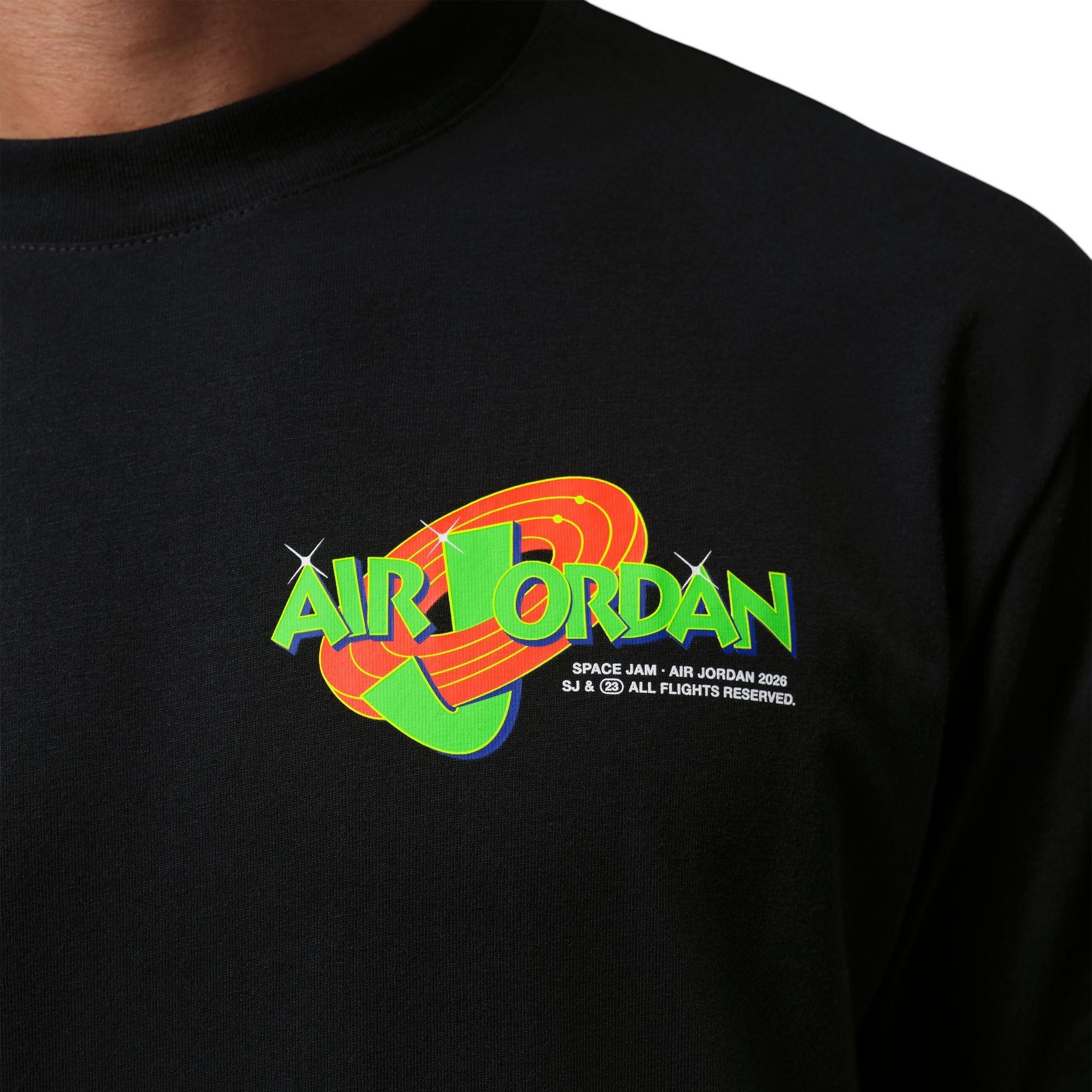 Jordan Brooklyn "Space Jam" Men's Crew-Neck Tee - BLACK