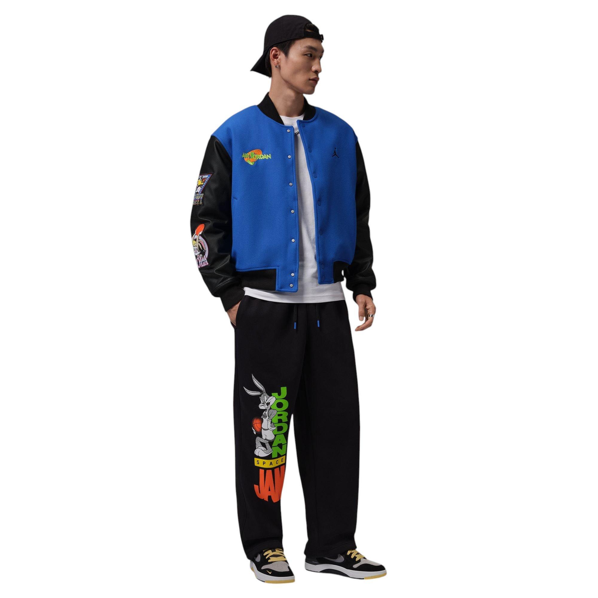 Jordan Flight Varsity "Space Jam" Men's Jacket - ROYAL/BLACK