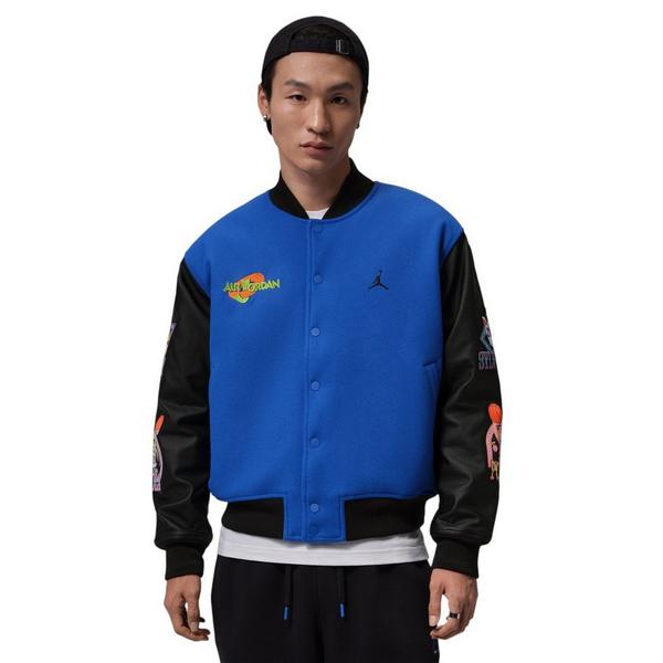 Jordan Flight Varsity "Space Jam" Men's Jacket - ROYAL/BLACK