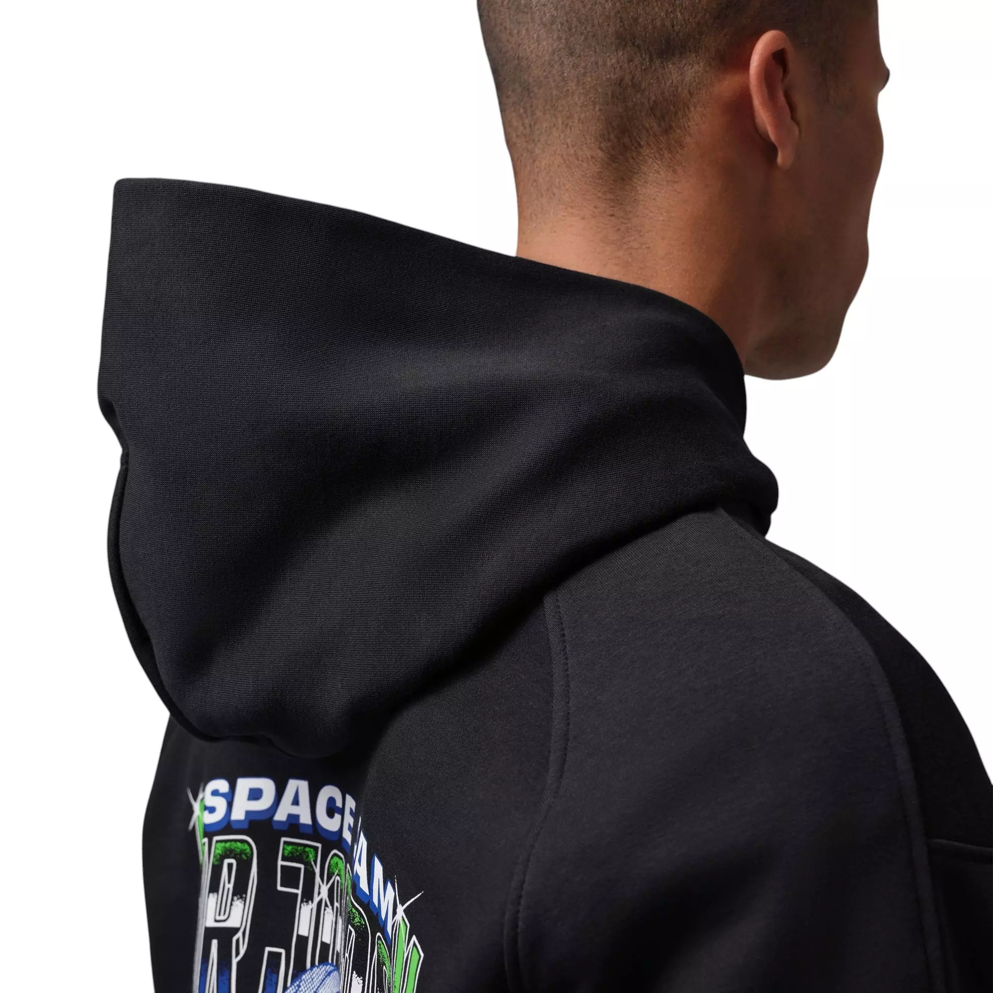 Jordan Brooklyn "Space Jam" Men's Fleece Pullover Hoodie - BLACK