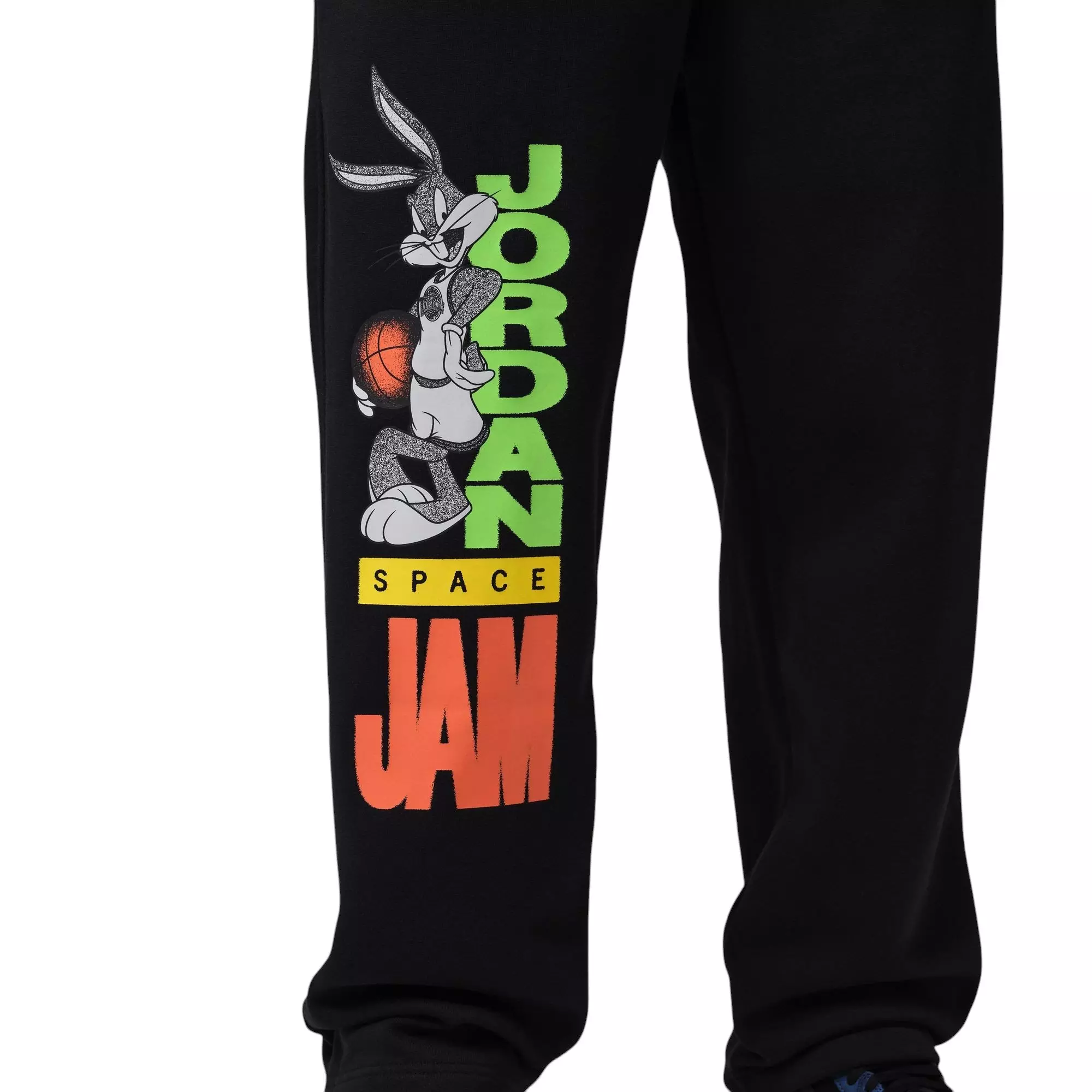 Jordan Brooklyn "Space Jam" Men's Cuffed Fleece Pants - BLACK