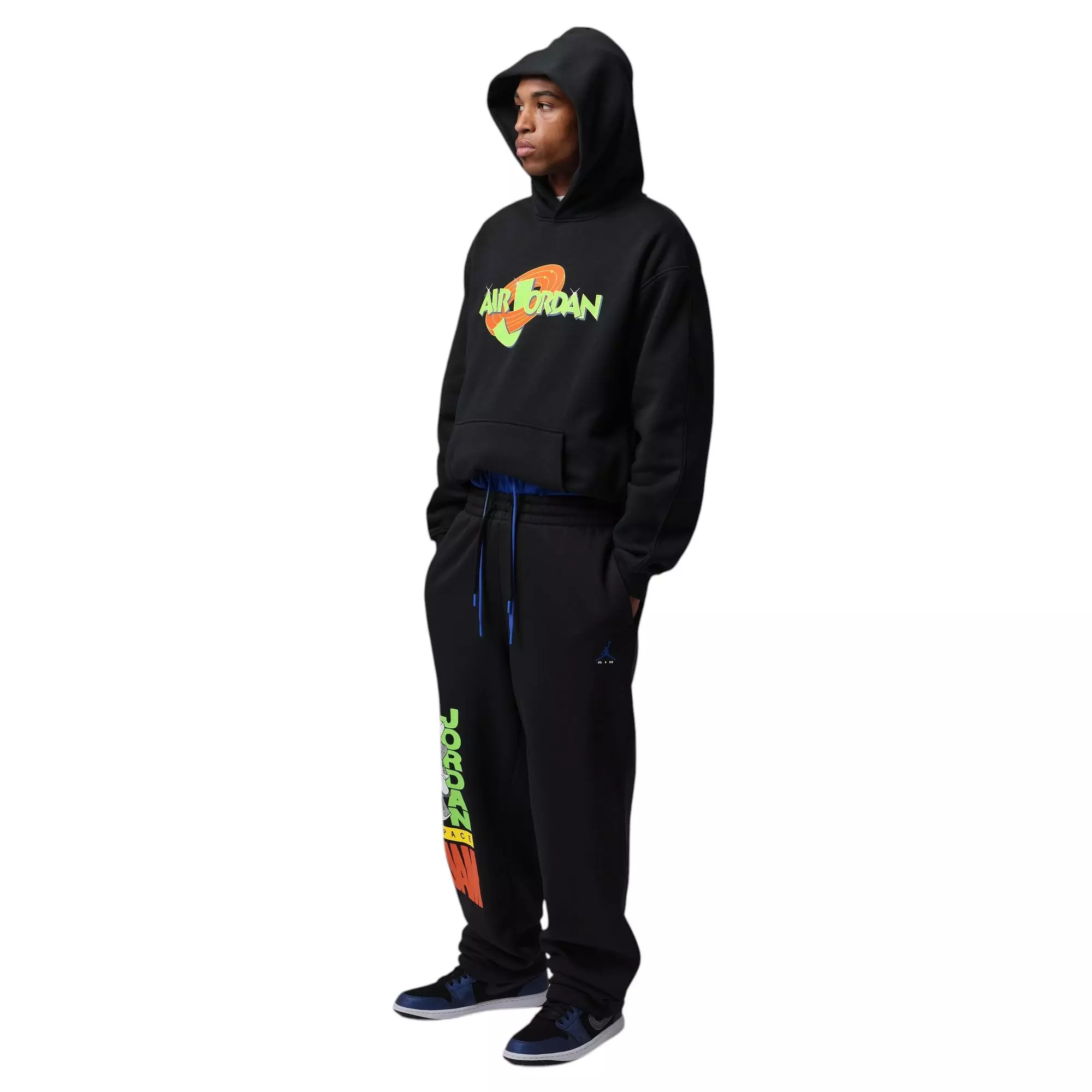 Jordan Brooklyn "Space Jam" Men's Cuffed Fleece Pants - BLACK