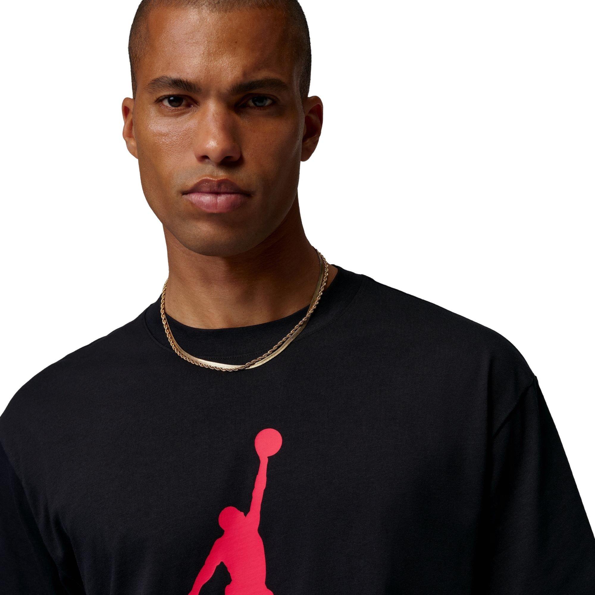 Jordan Men's Air Brooklyn Jumpman Tee - BLACK/RED
