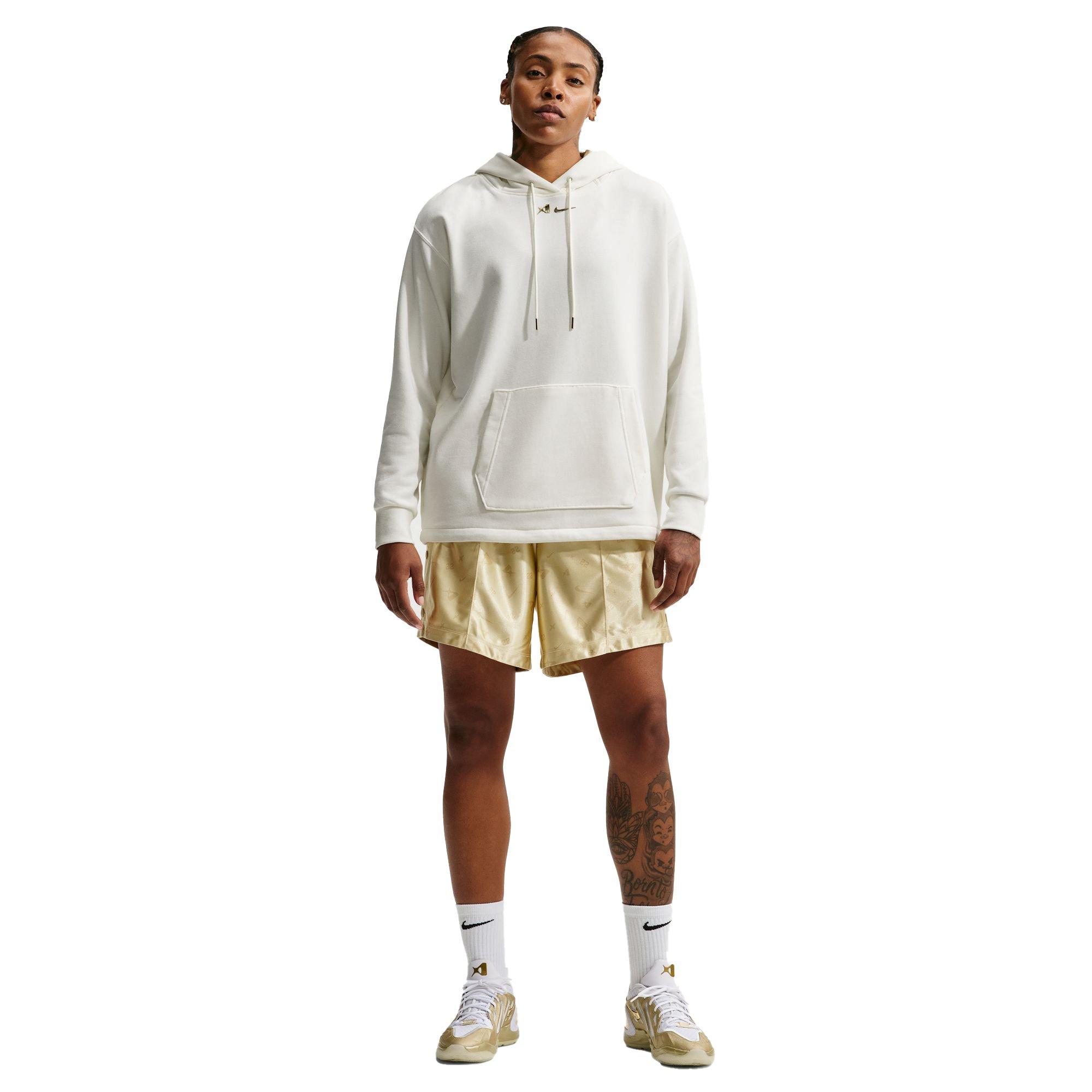 Nike A'ja Wilson "Gold Standard" Women's Basketball Hoodie - SAIL/METALLIC GOLD Thumbnail View 1
