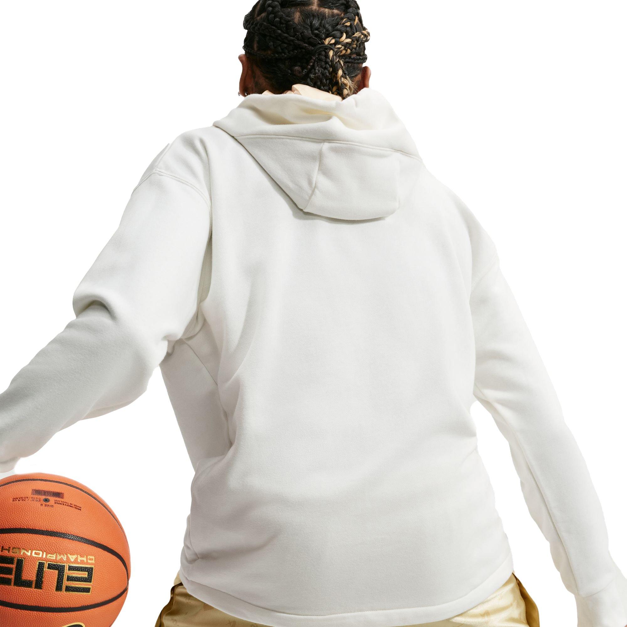 Nike A'ja Wilson "Gold Standard" Women's Basketball Hoodie - SAIL/METALLIC GOLD Thumbnail View 3