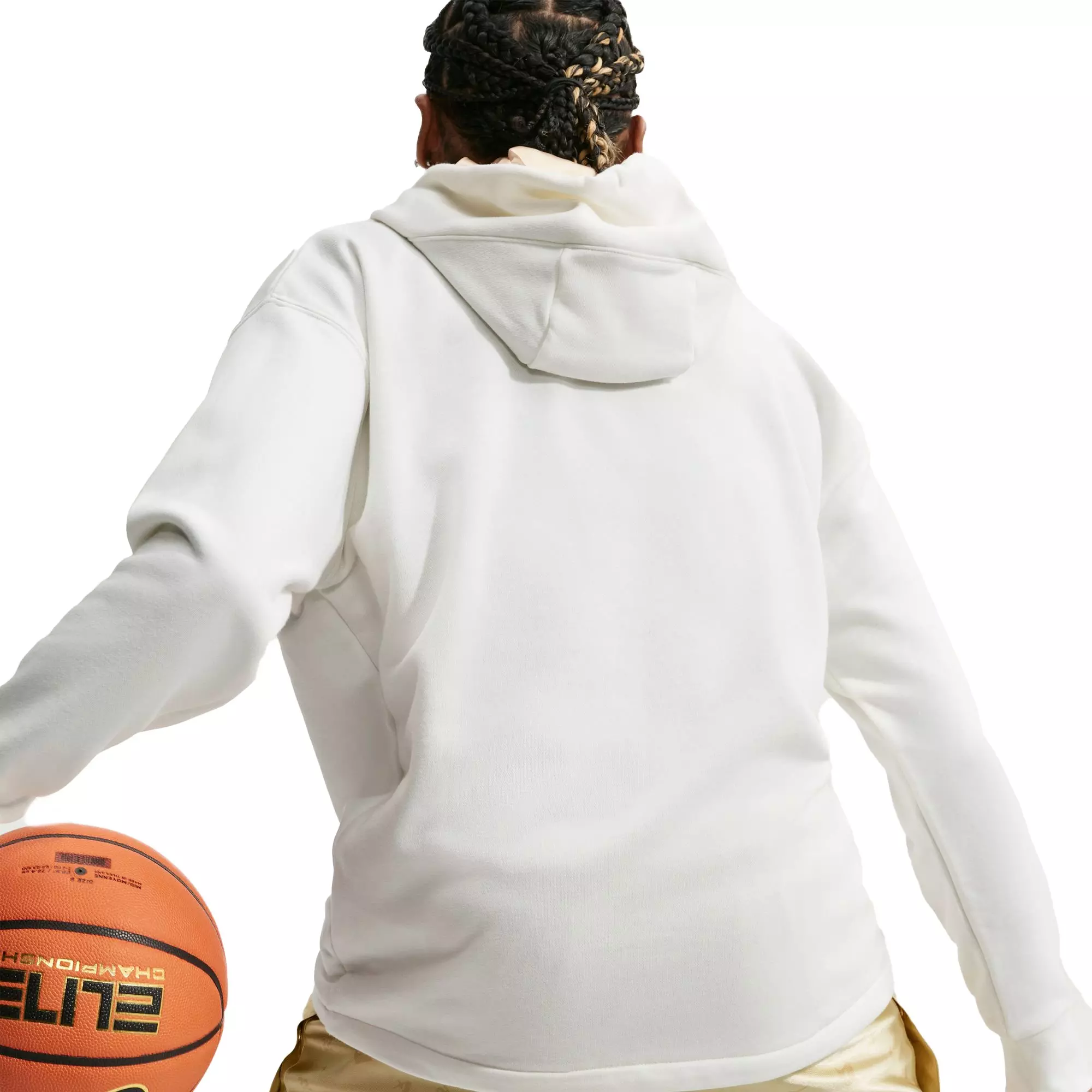 Nike A'ja Wilson "Gold Standard" Women's Basketball Hoodie - SAIL/METALLIC GOLD